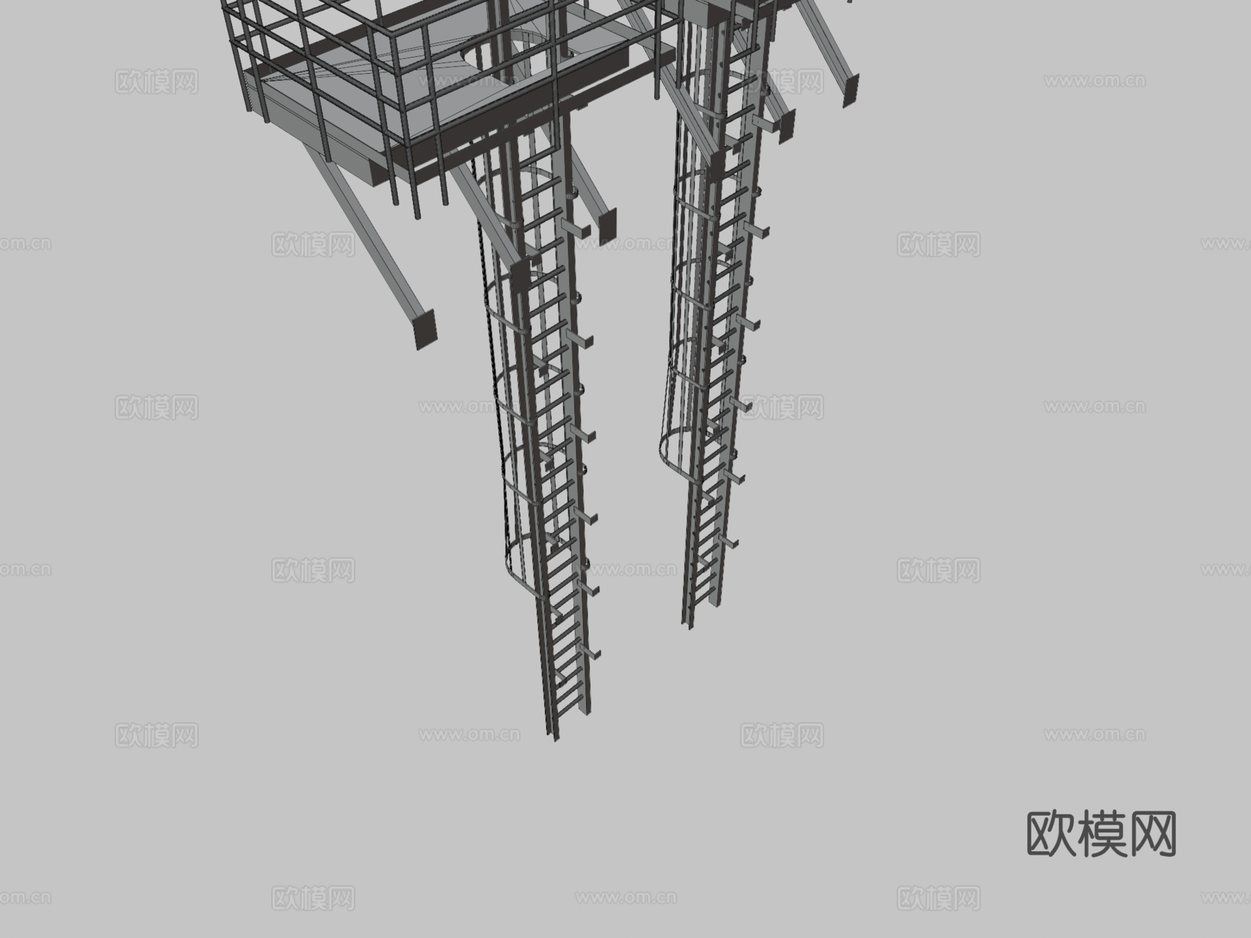 脚手架塔3d模型