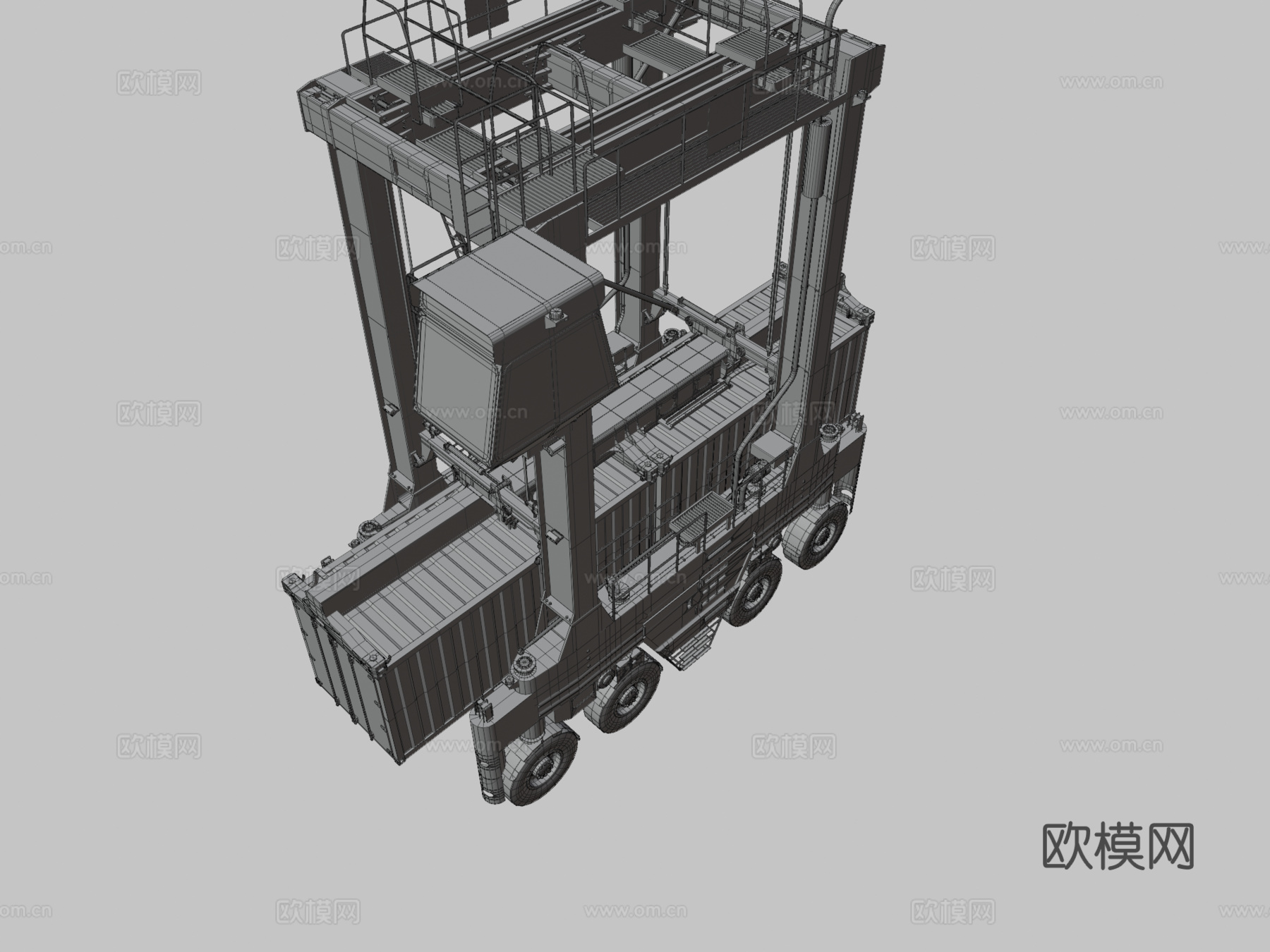 起重机 塔吊 搬运车3d模型