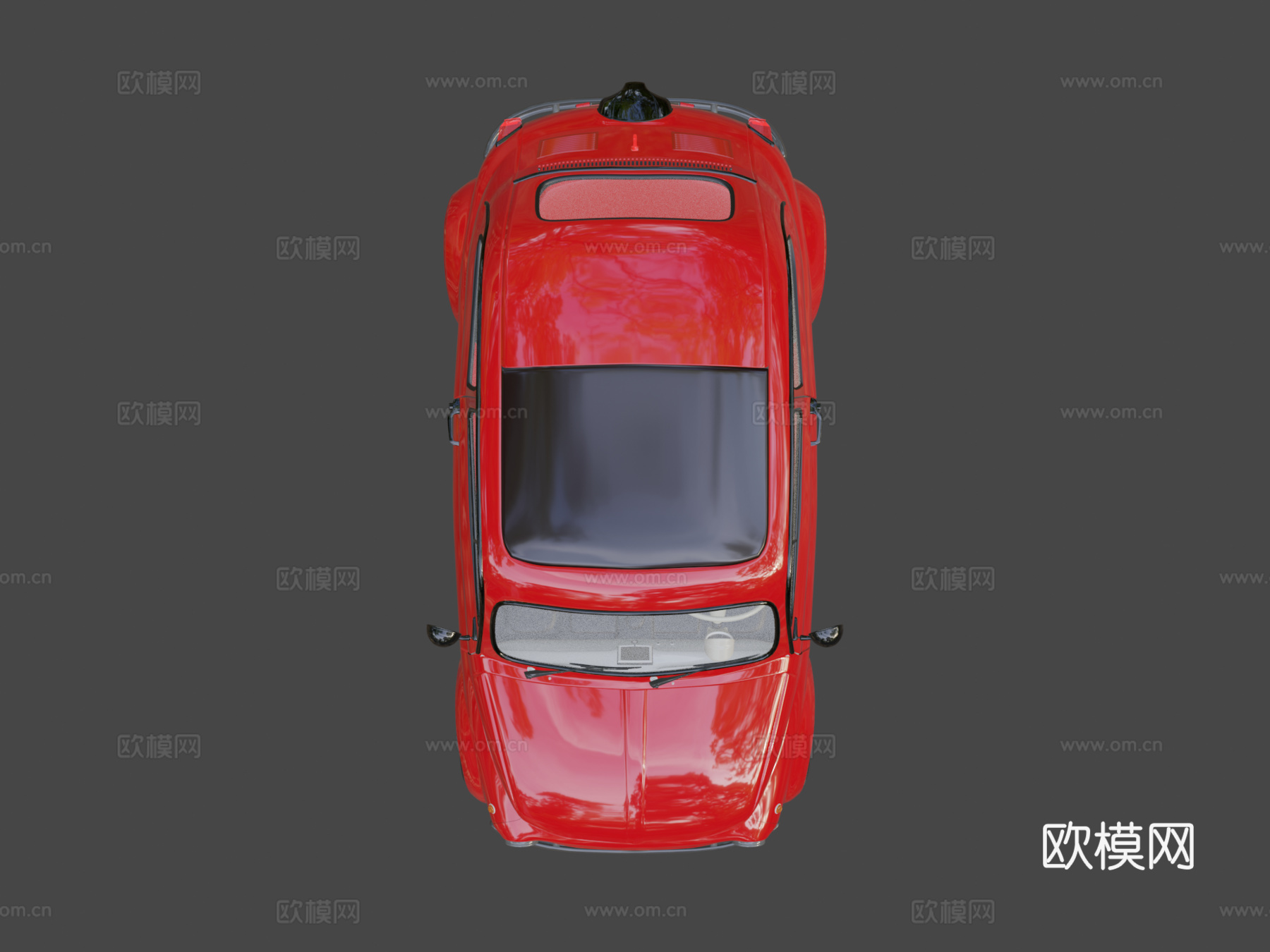 经典菲亚特汽车3d模型