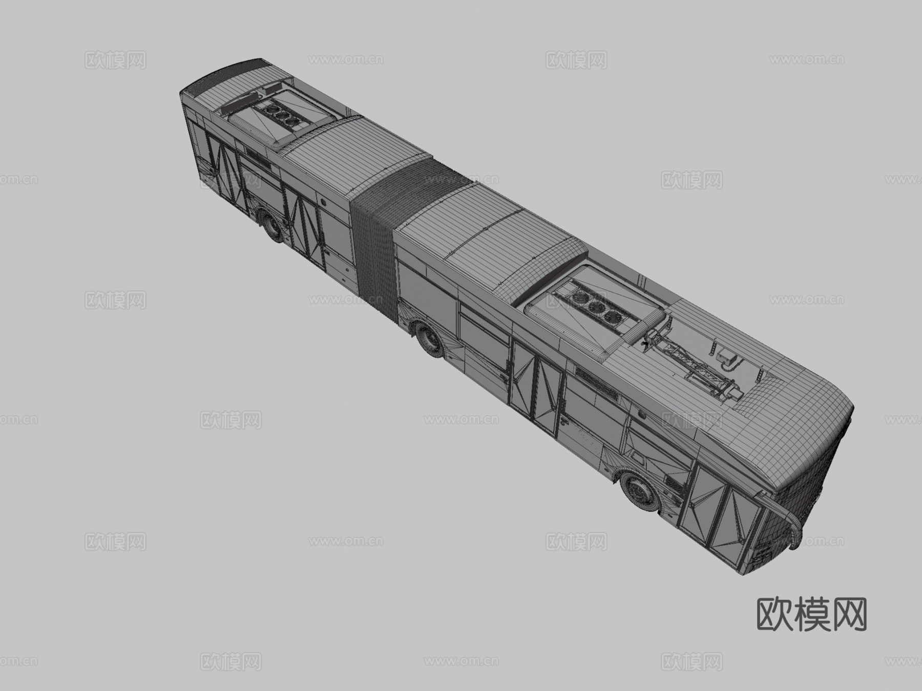 城市巴士 公交车 大巴3d模型