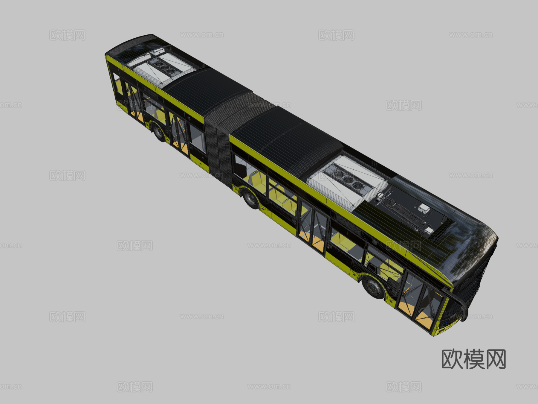 城市巴士 公交车 大巴3d模型