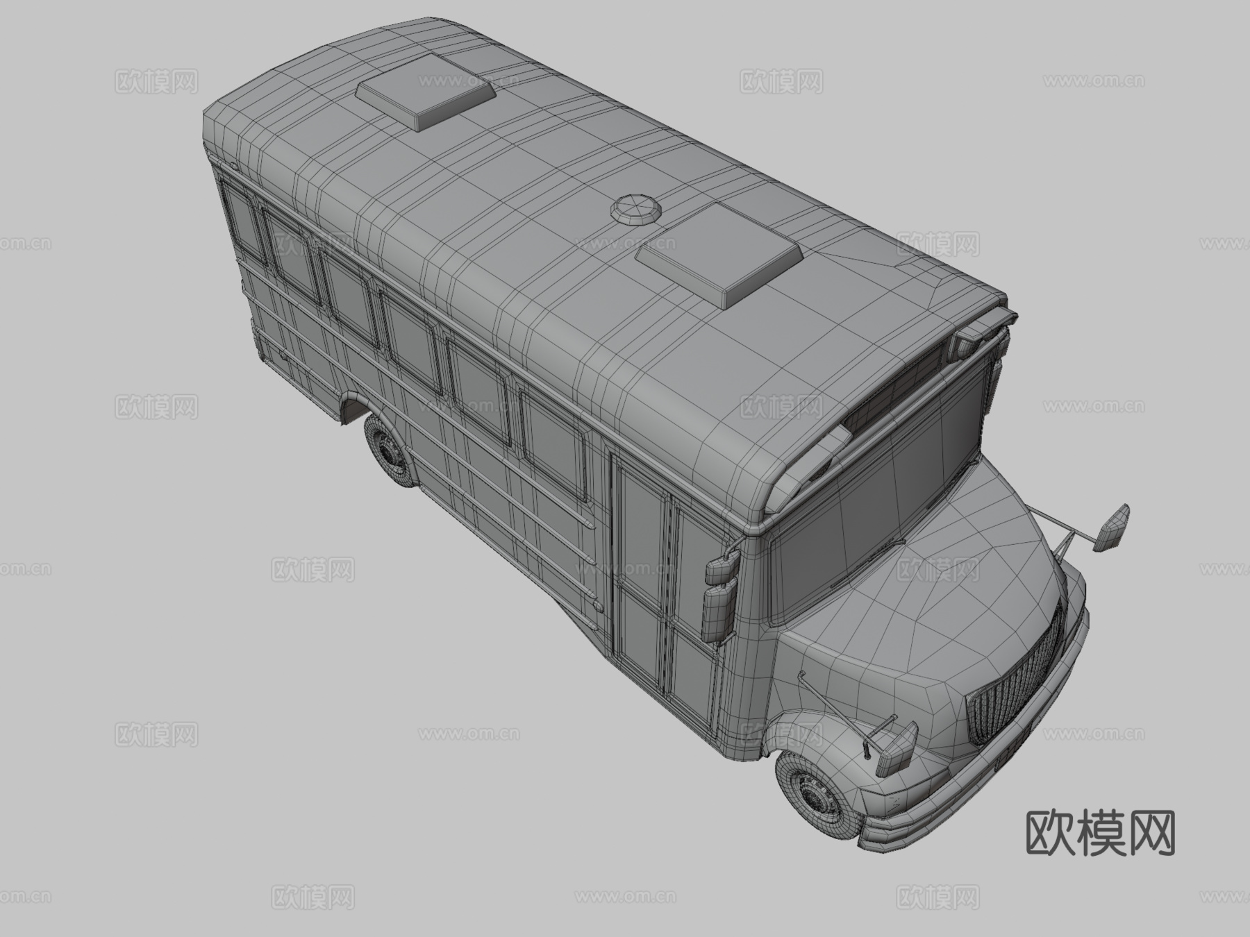 巴士 大巴 校车3d模型