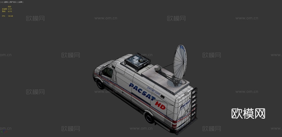 汽车 货车3d模型下载(渲染图4)