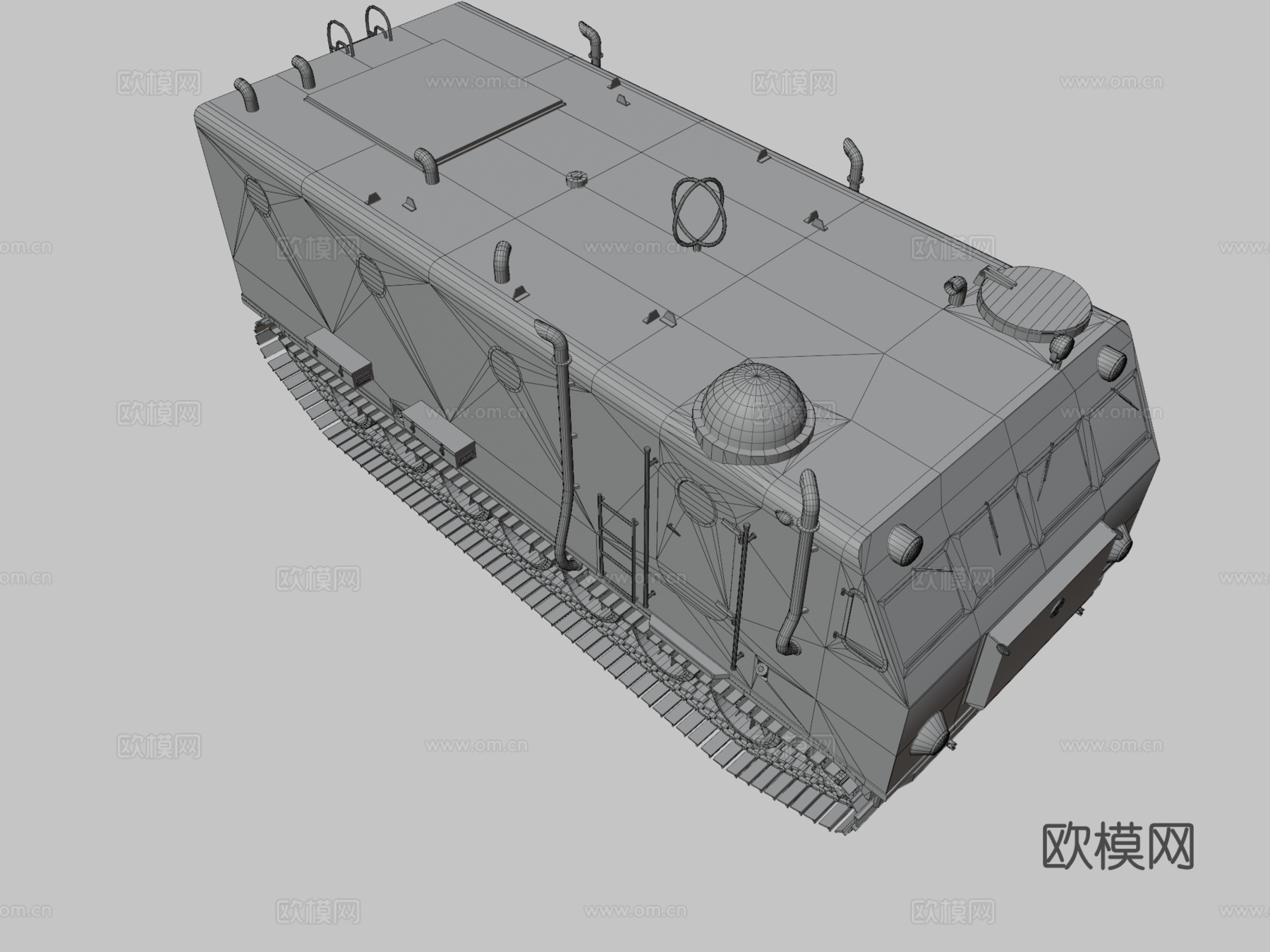 履带式工程车3d模型