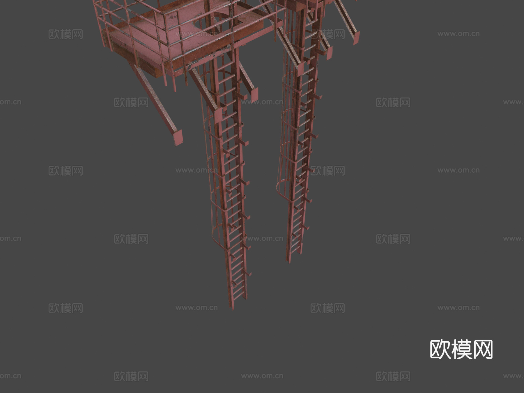 脚手架塔3d模型