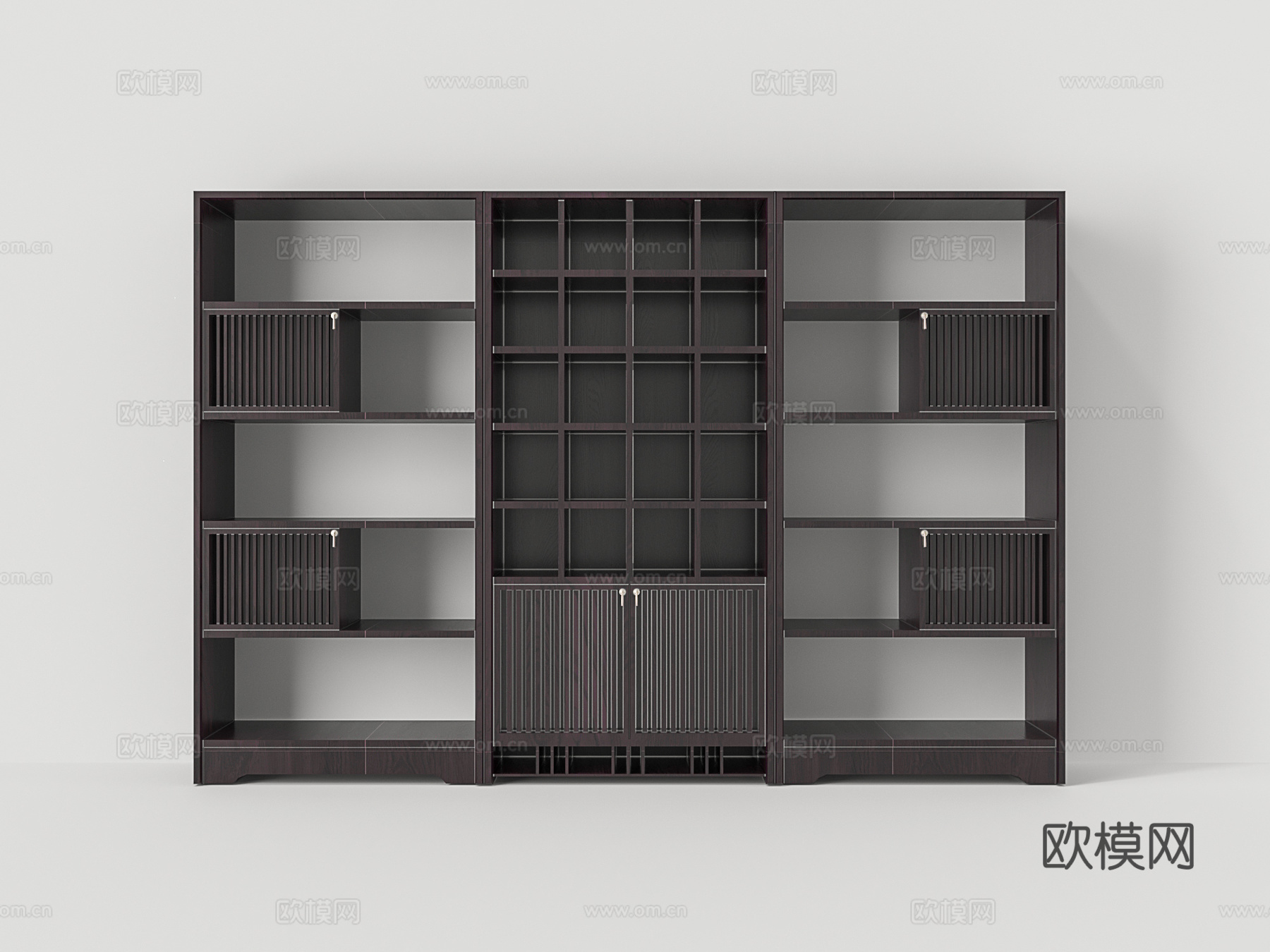 中式博古架3d模型