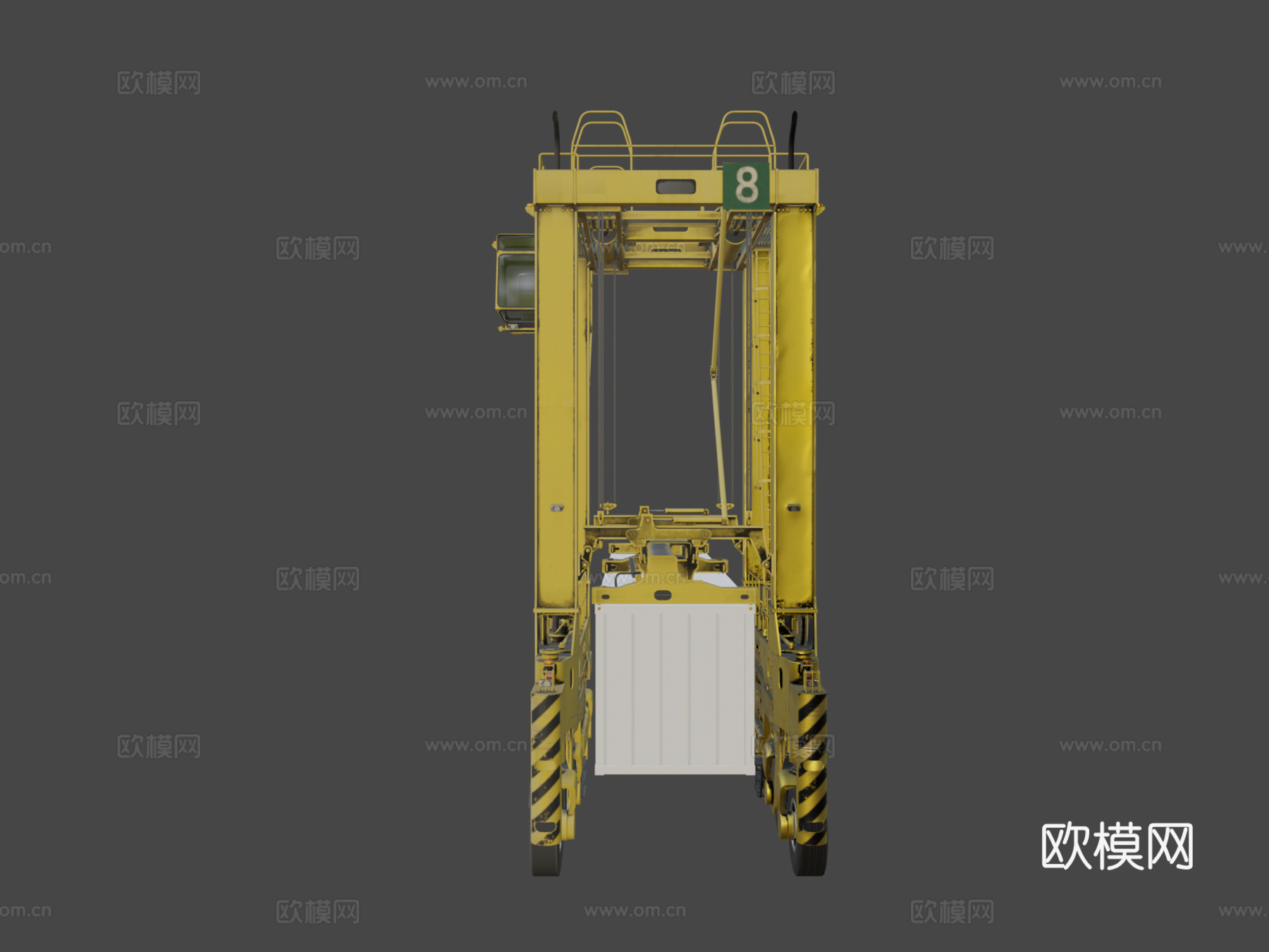 起重机 塔吊 搬运车3d模型