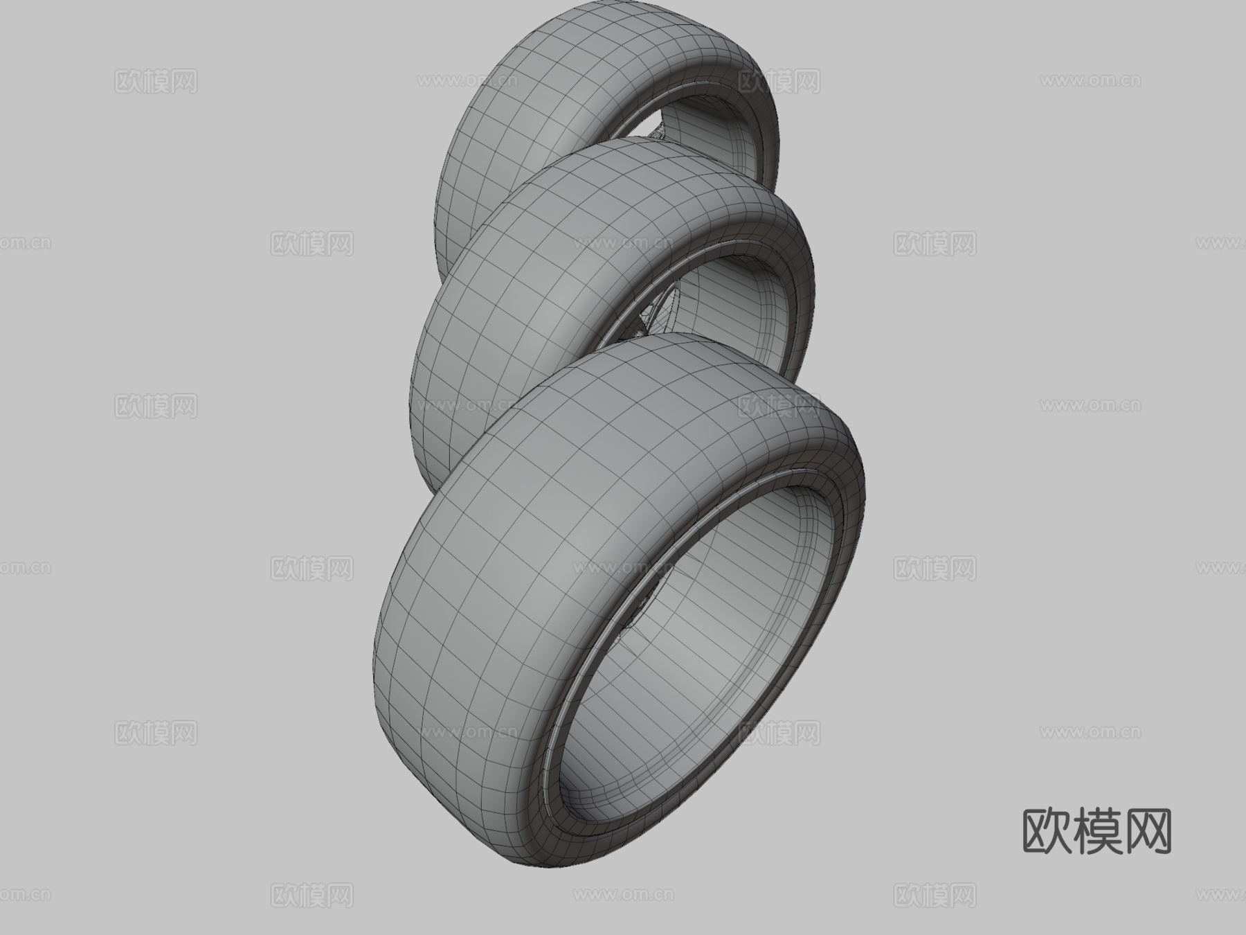 轮胎 轮毂 车轮3d模型