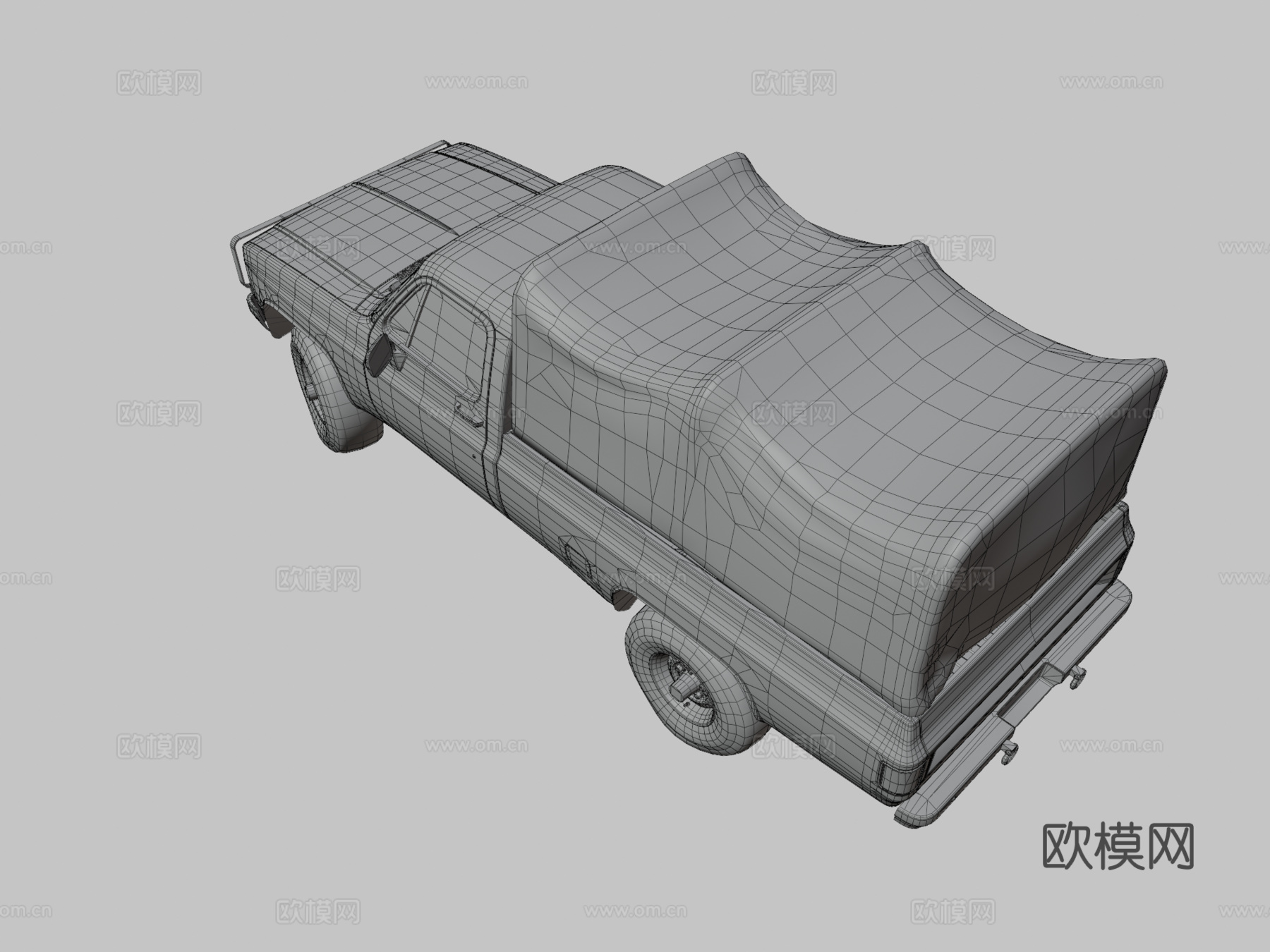 军用汽车 卡车3d模型