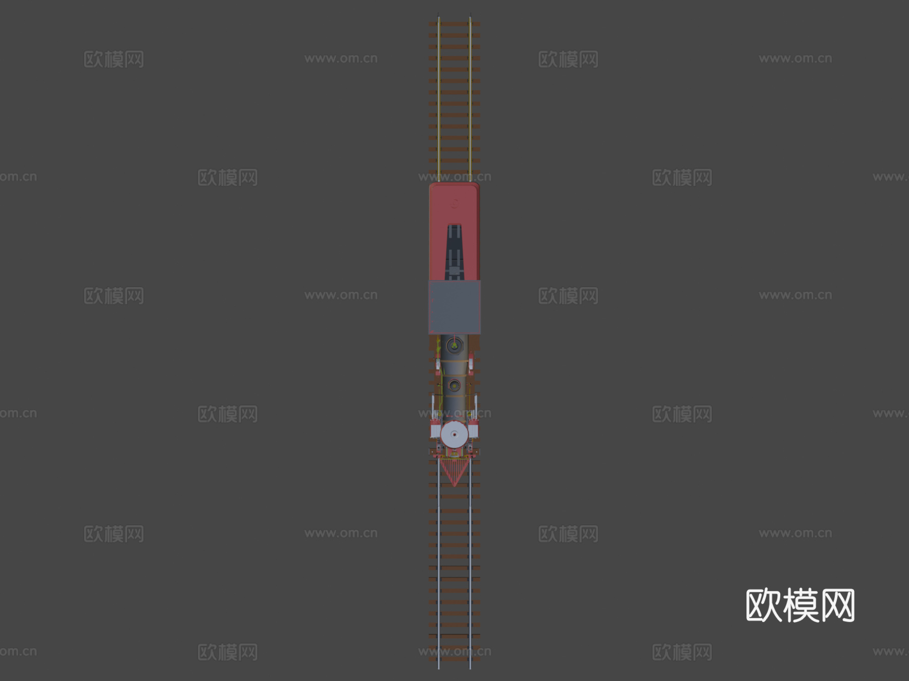 通用火车头3d模型