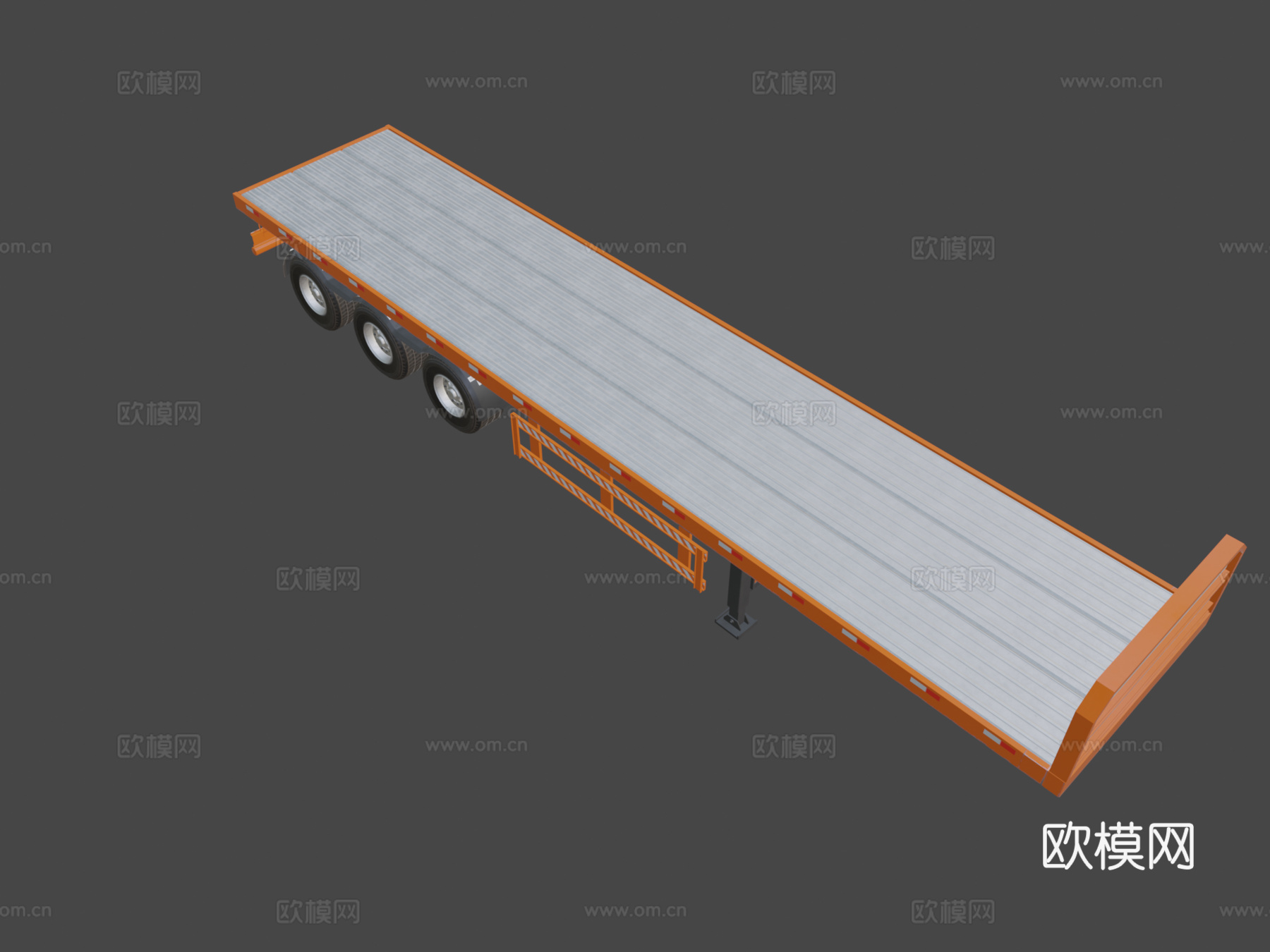 汽车 半挂车3d模型