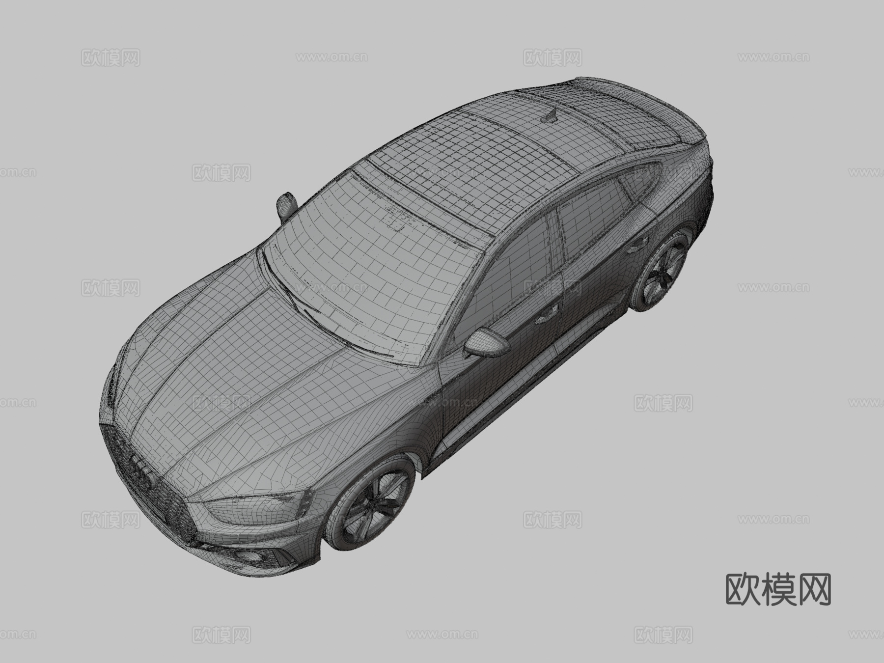 奥迪汽车3d模型