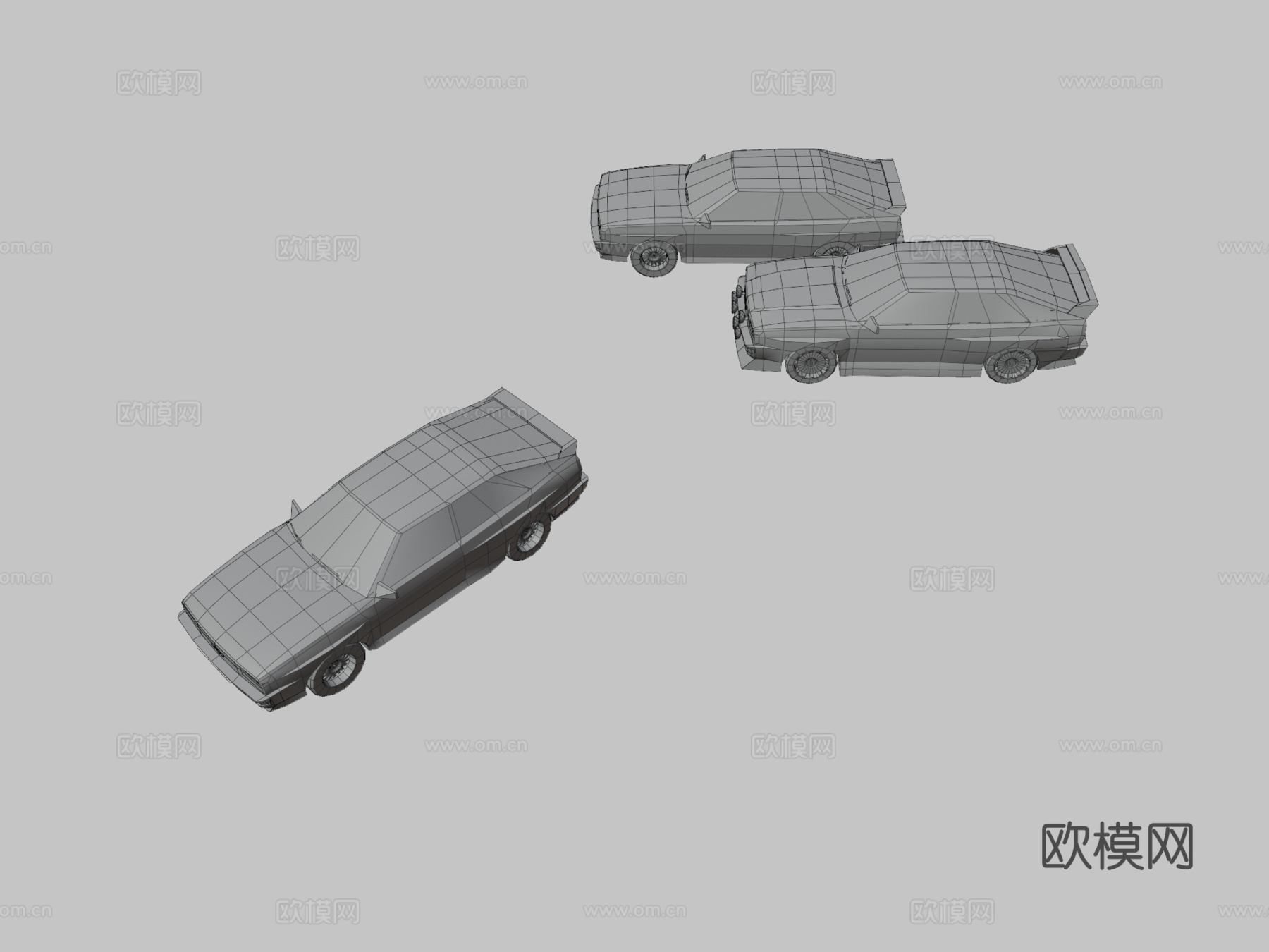 奥迪汽车 轿车3d模型