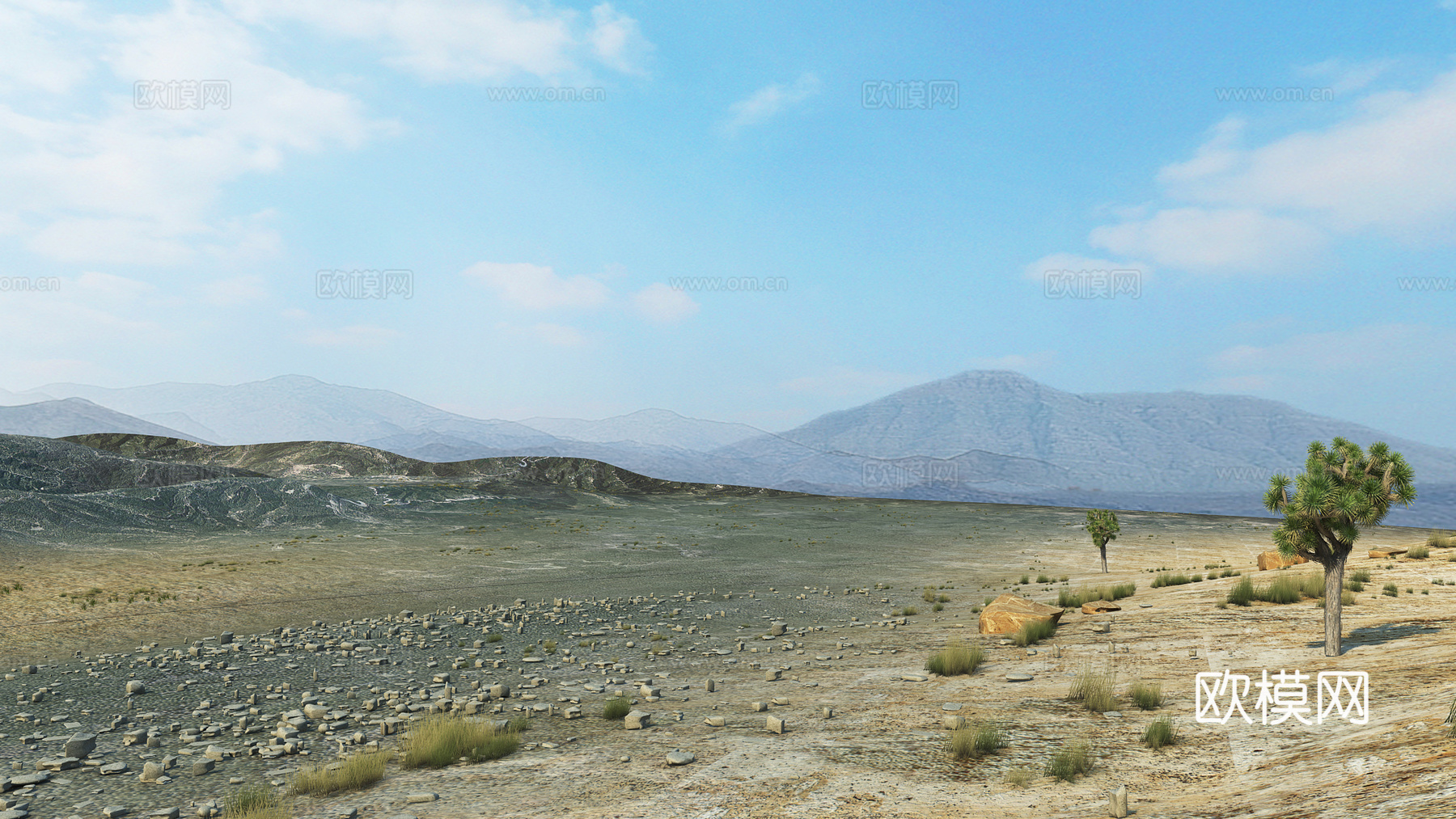 山地 山脉 群山3d模型