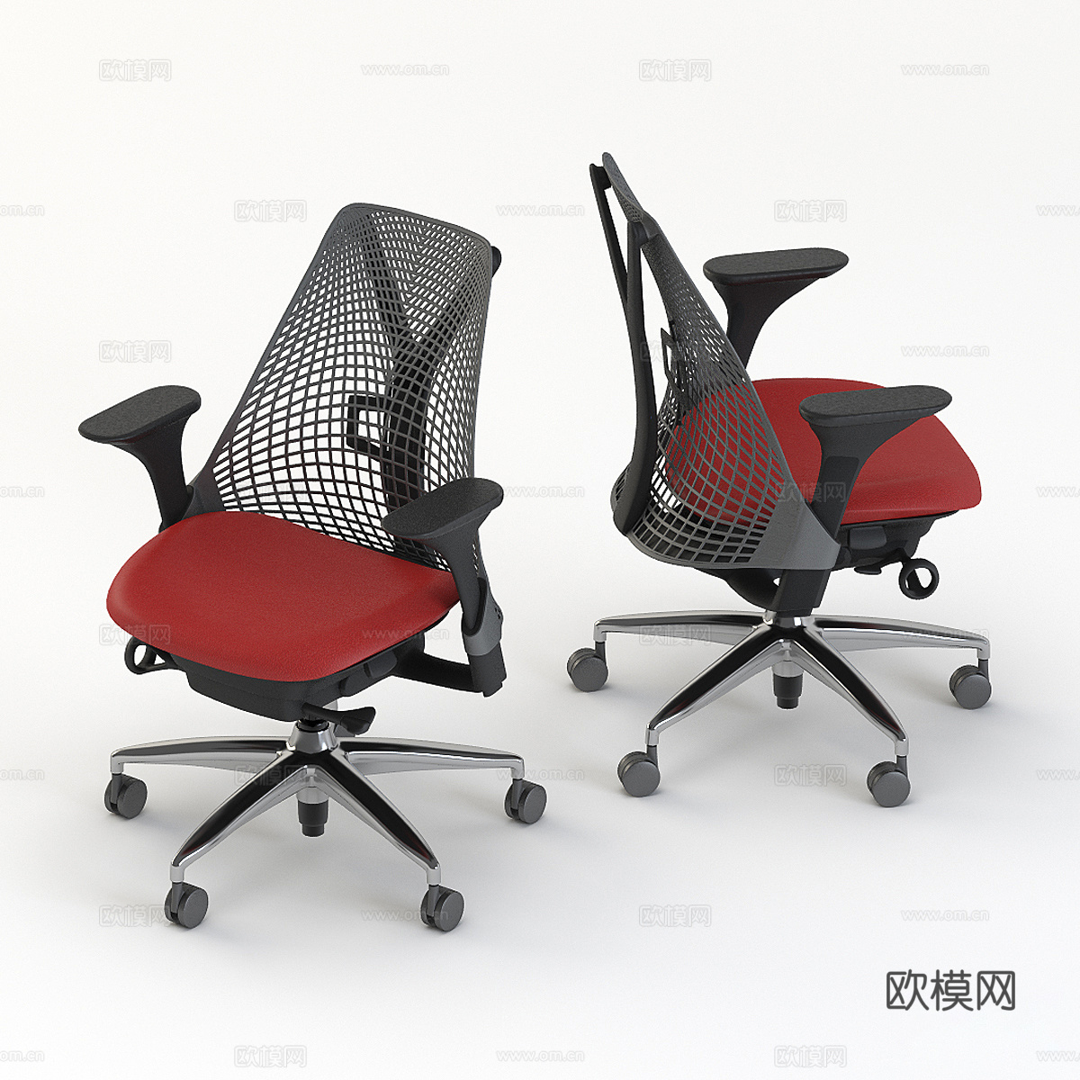 Herman Miller 办公椅 网眼靠背办公椅3d模型