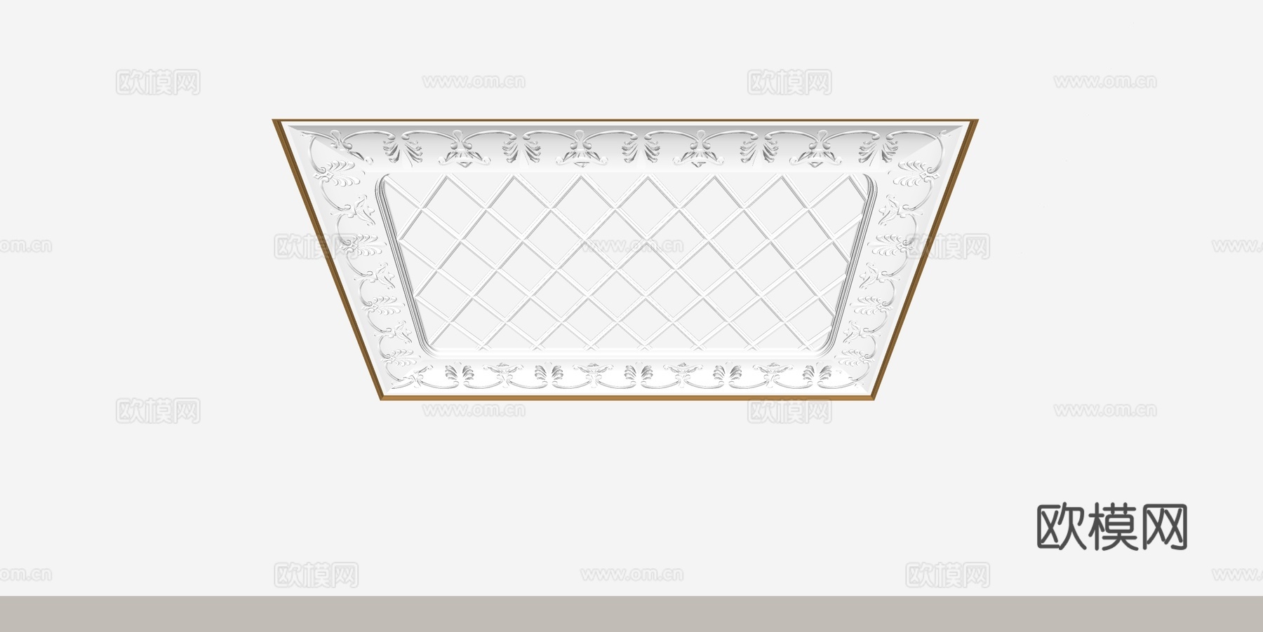 欧式天花吊顶su模型