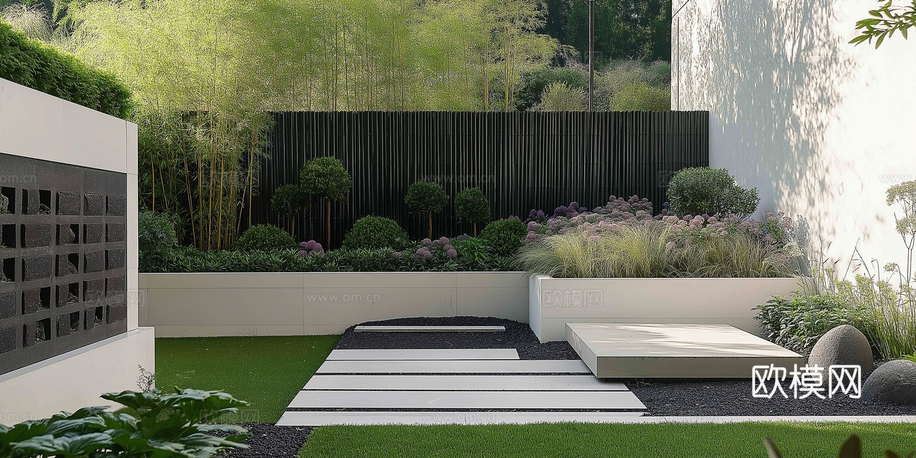 高清景观园林院子贴图下载