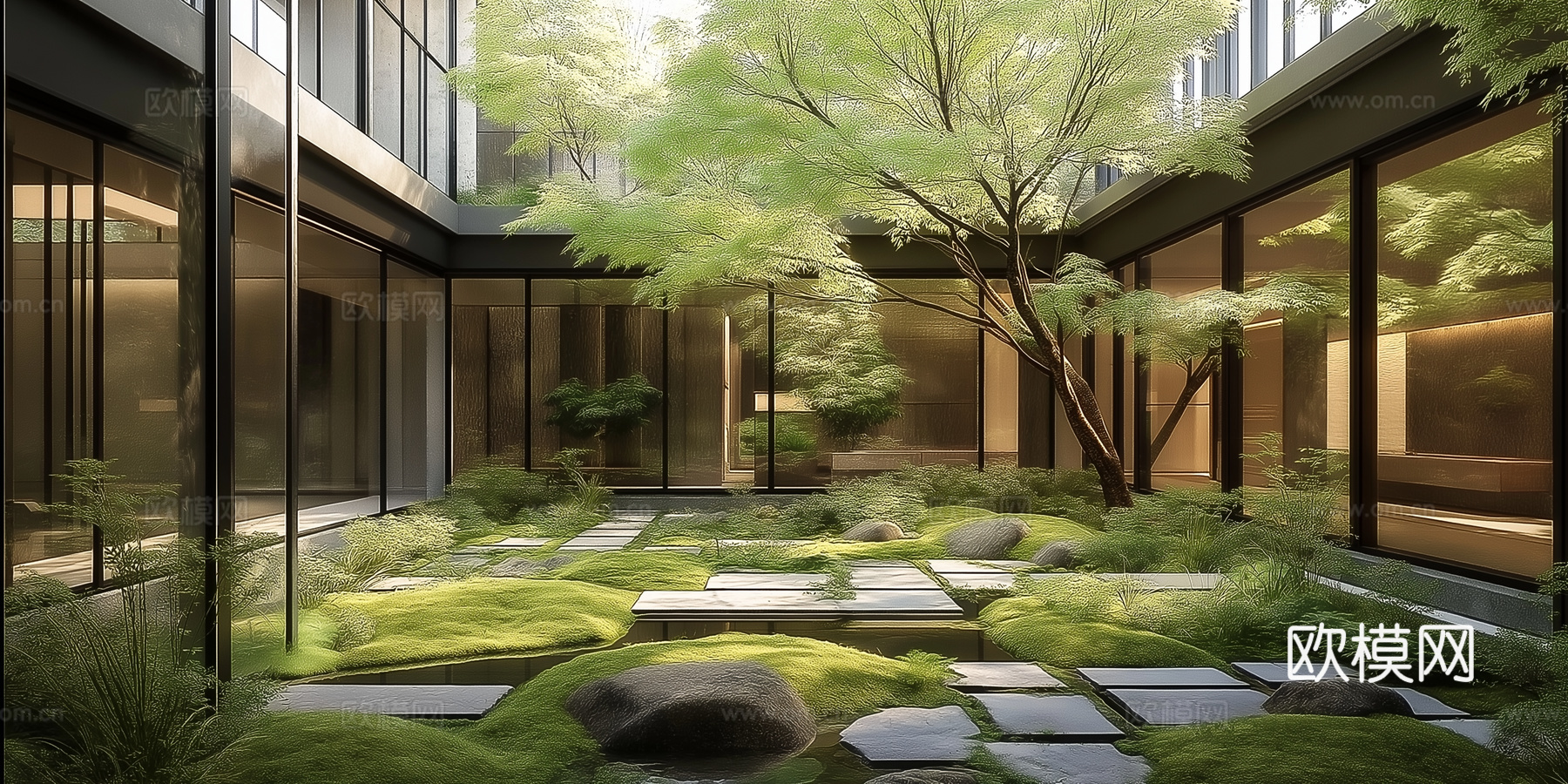 高清景观园林院子贴图下载