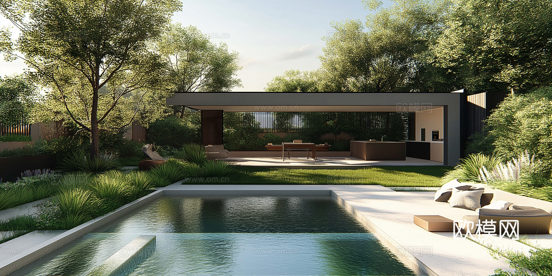 高清景观园林院子贴图下载