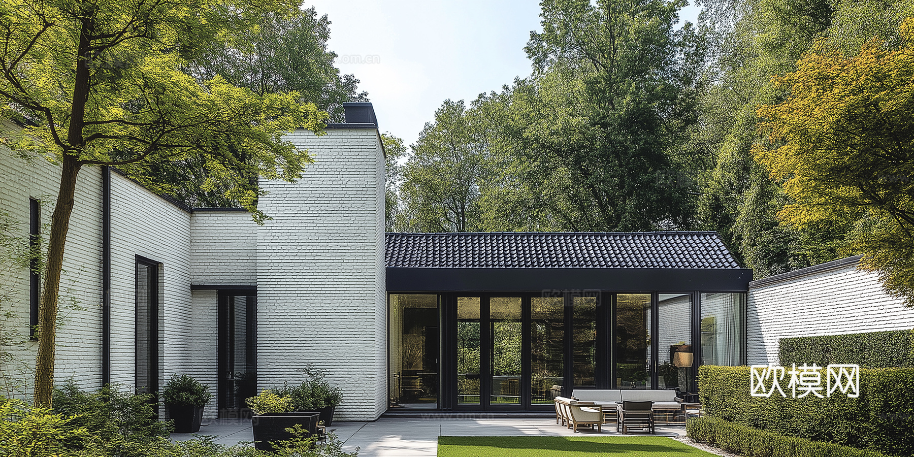 高清景观园林院子贴图下载