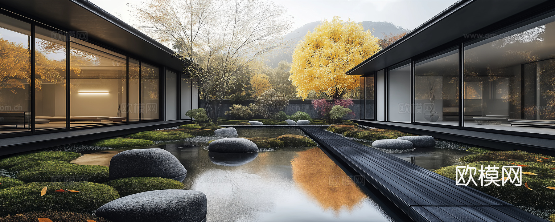 高清景观园林院子贴图下载