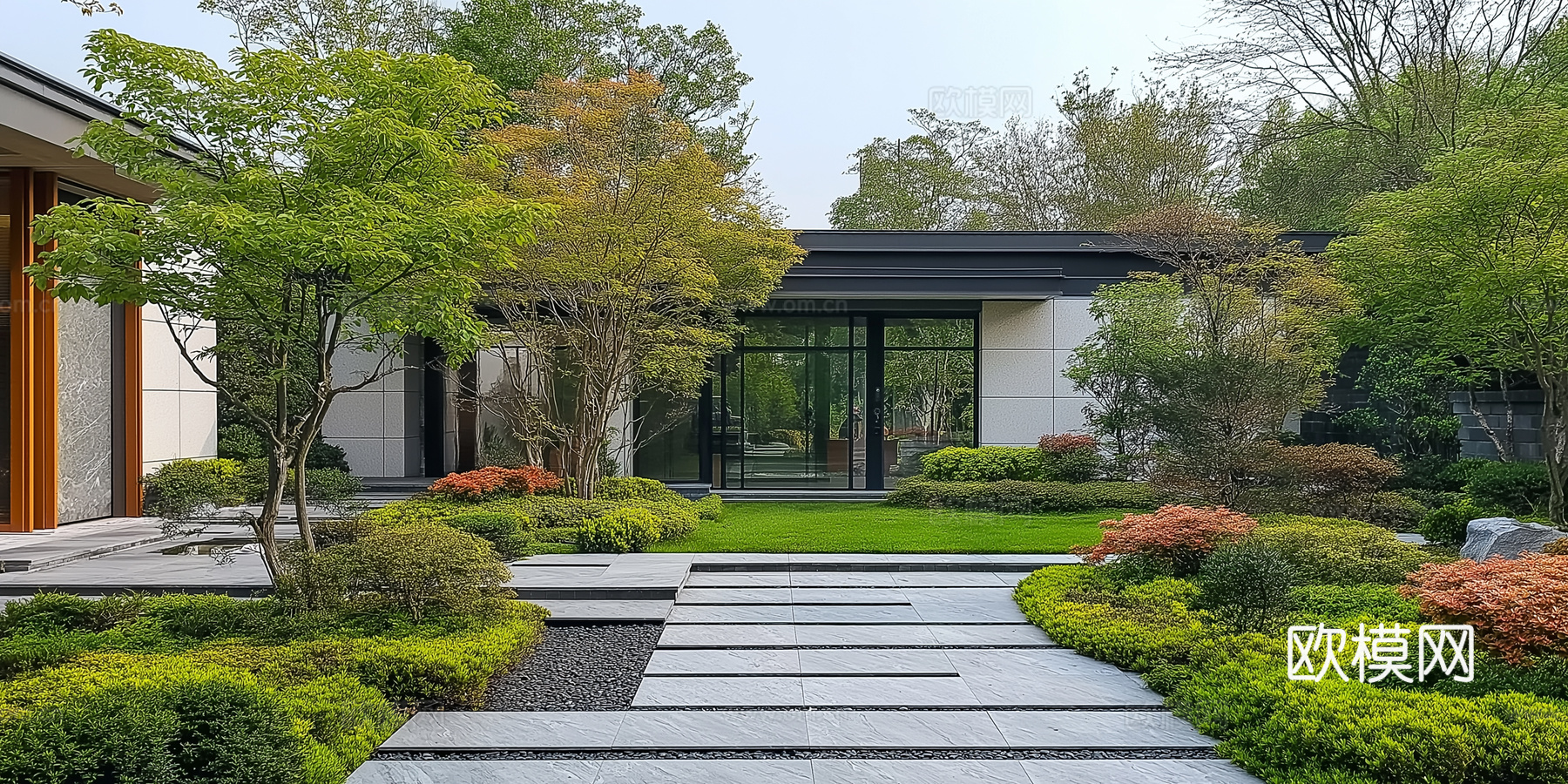 高清景观园林院子贴图下载