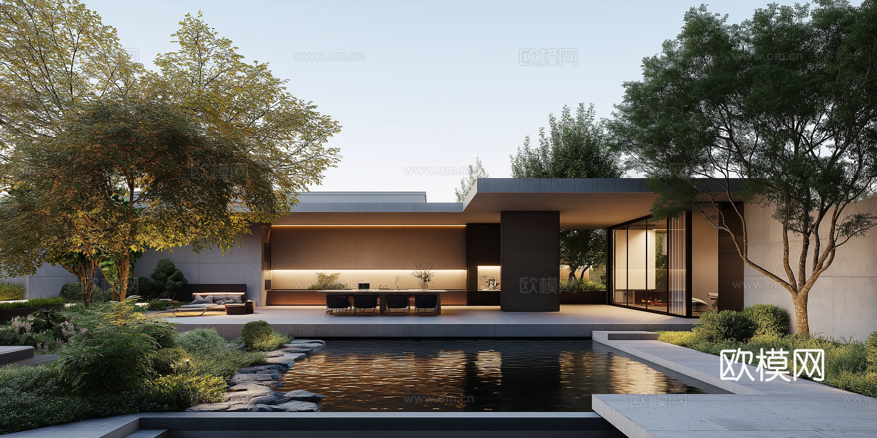 高清景观园林院子贴图下载