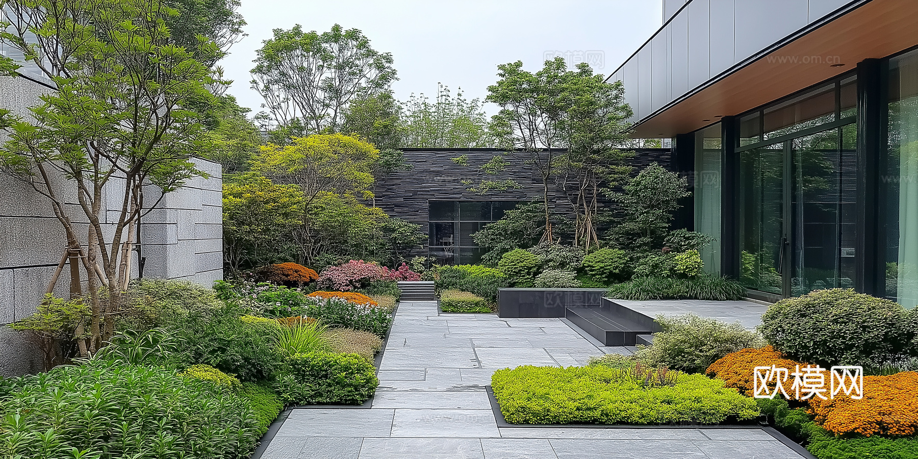 高清景观园林院子贴图下载