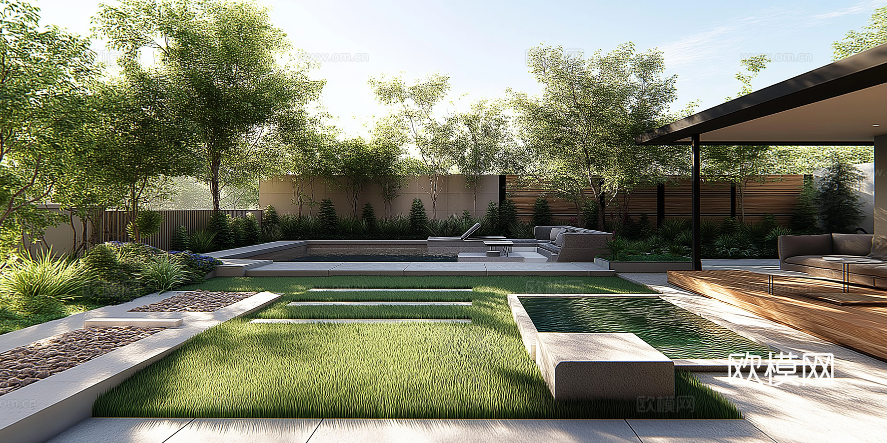 高清景观园林院子贴图下载