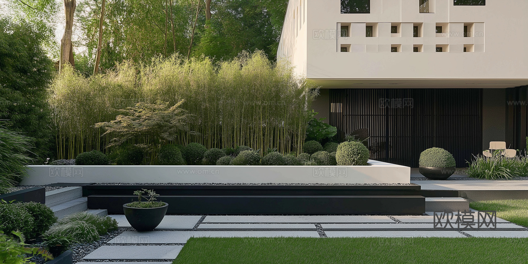 高清景观园林院子贴图下载