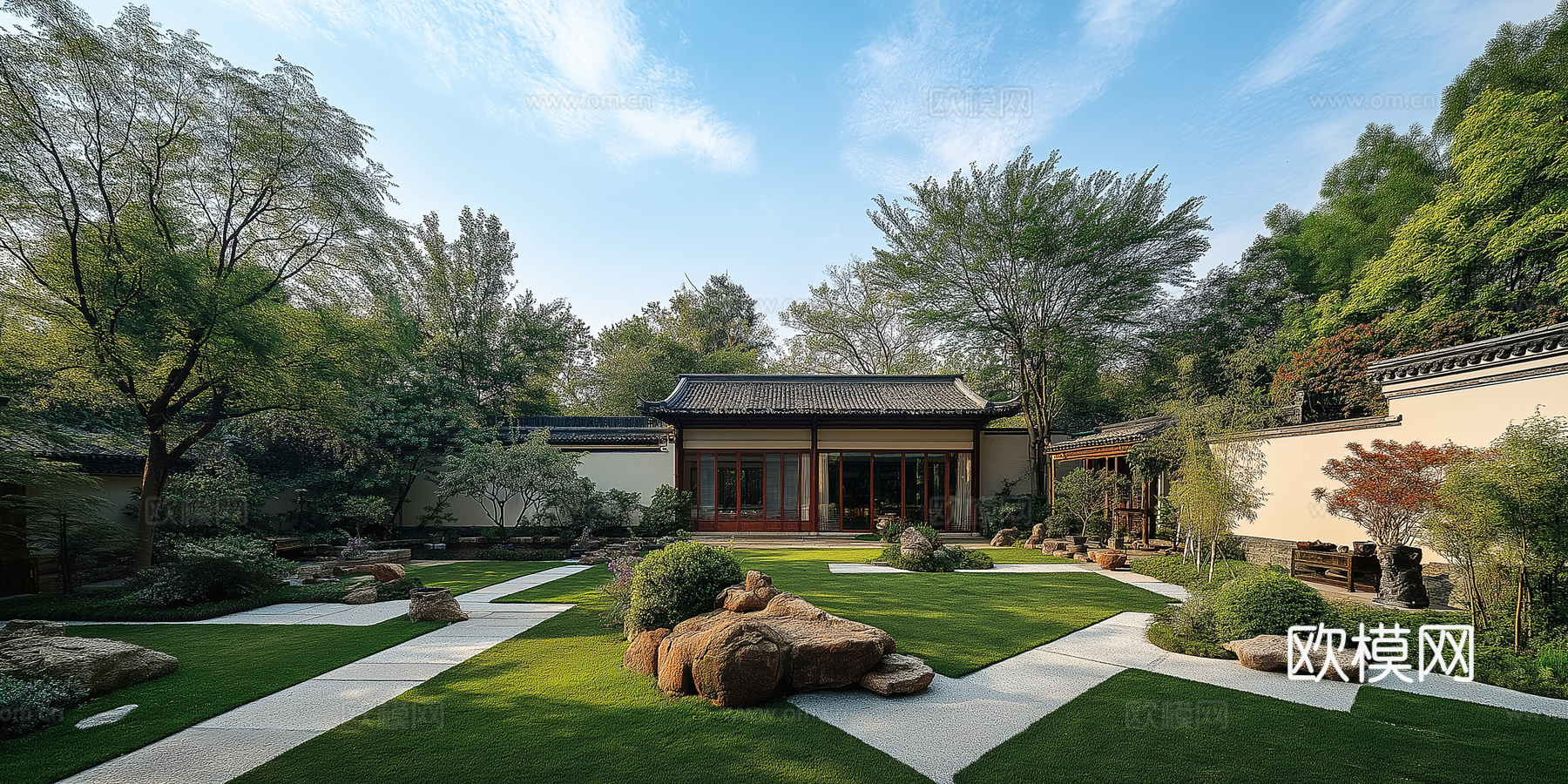 高清景观园林院子贴图下载