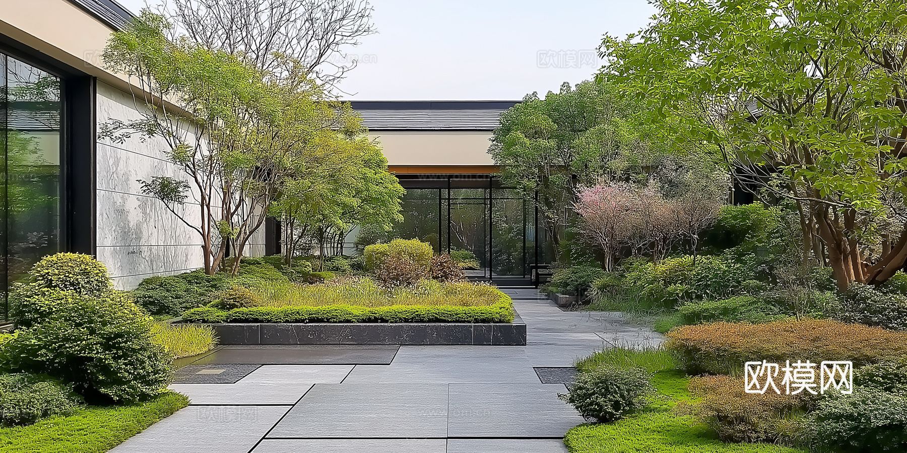 高清景观园林院子贴图下载