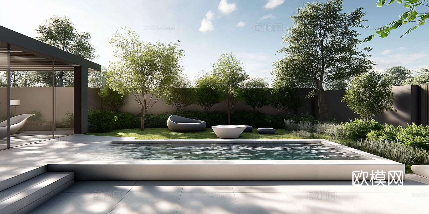 高清景观园林院子贴图下载