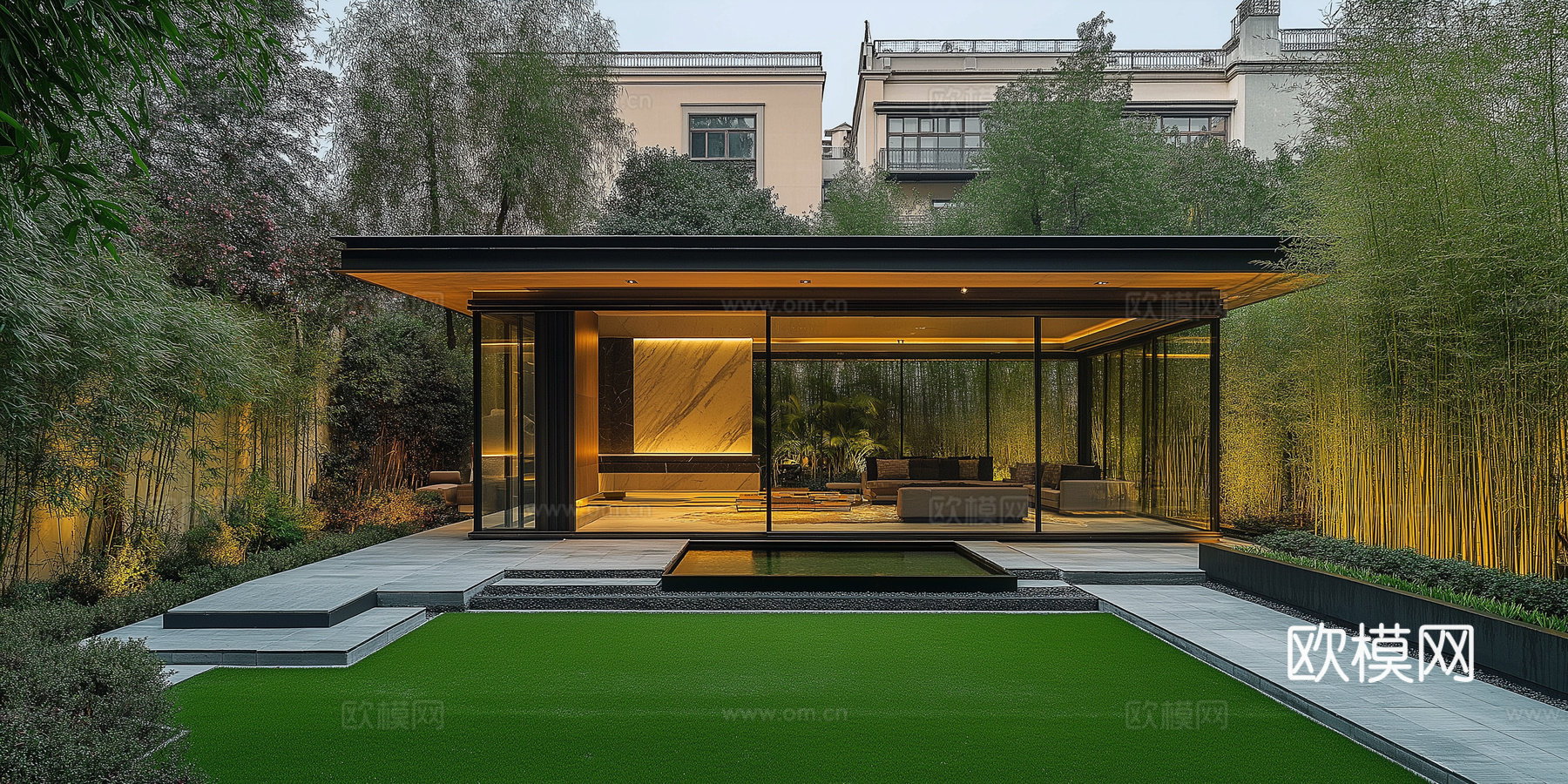 高清景观园林院子贴图下载