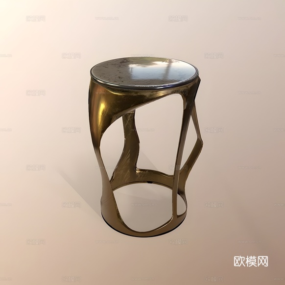 凳子 金杆凳3d模型下载