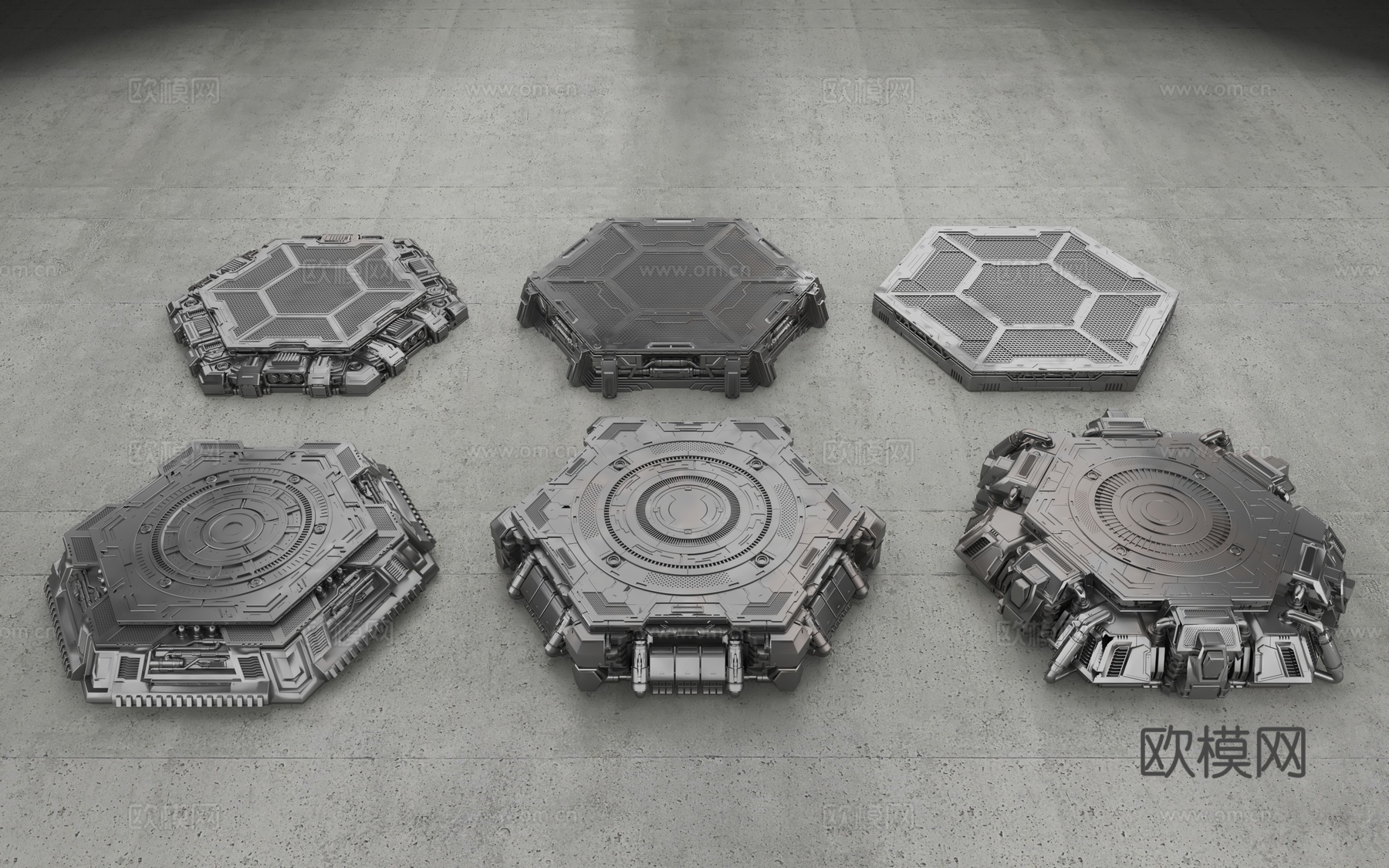 科技展台 未来展台 太空展台 展台 机械展台 工业展台3d模型下载