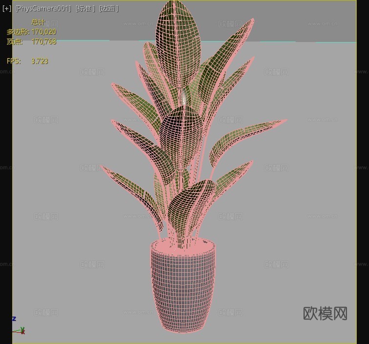 盆栽 盆景 绿植 室内植物3d模型