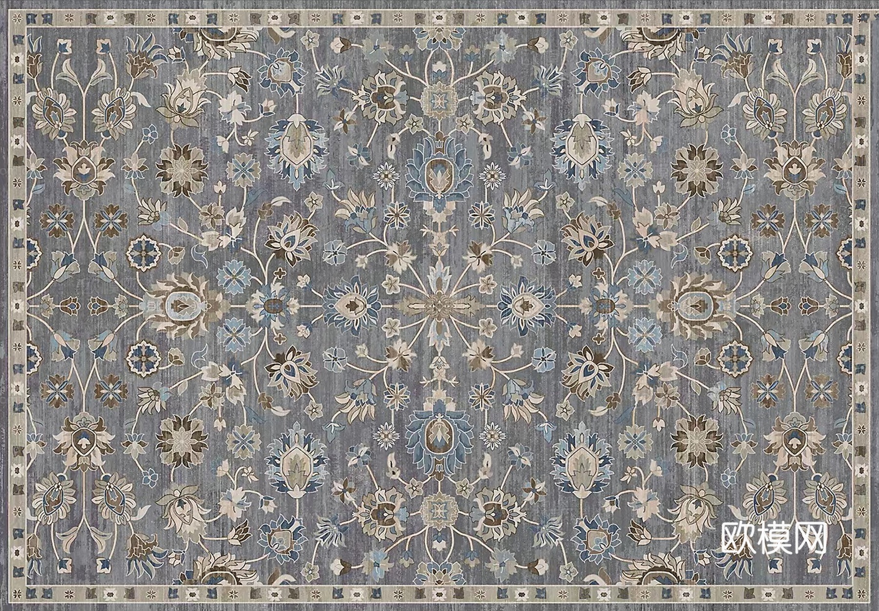 民族风花纹地毯下载