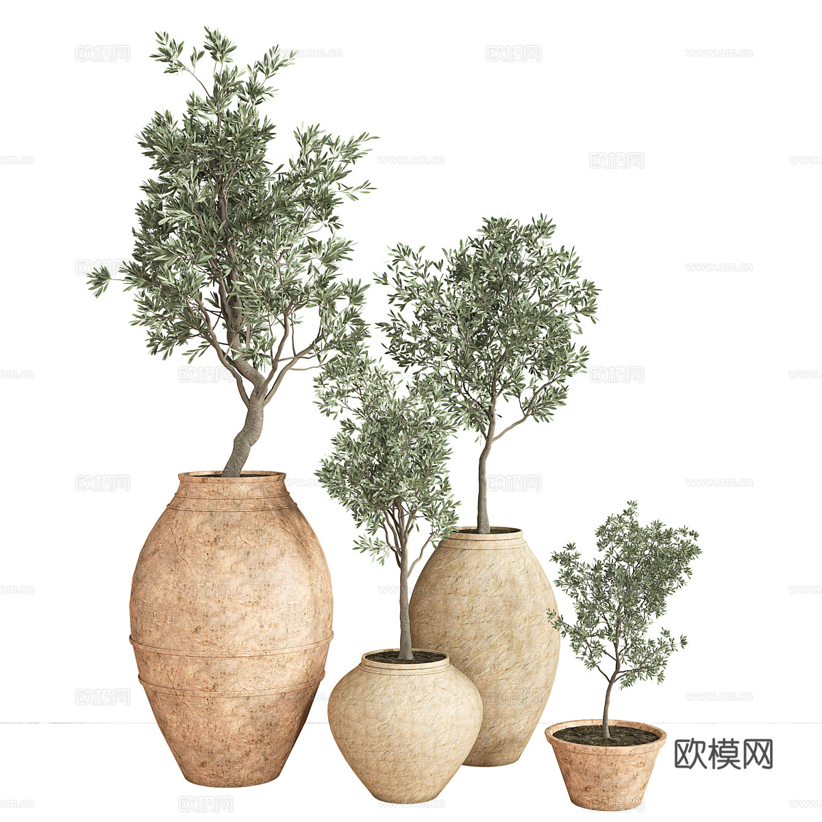 绿植盆栽3d模型