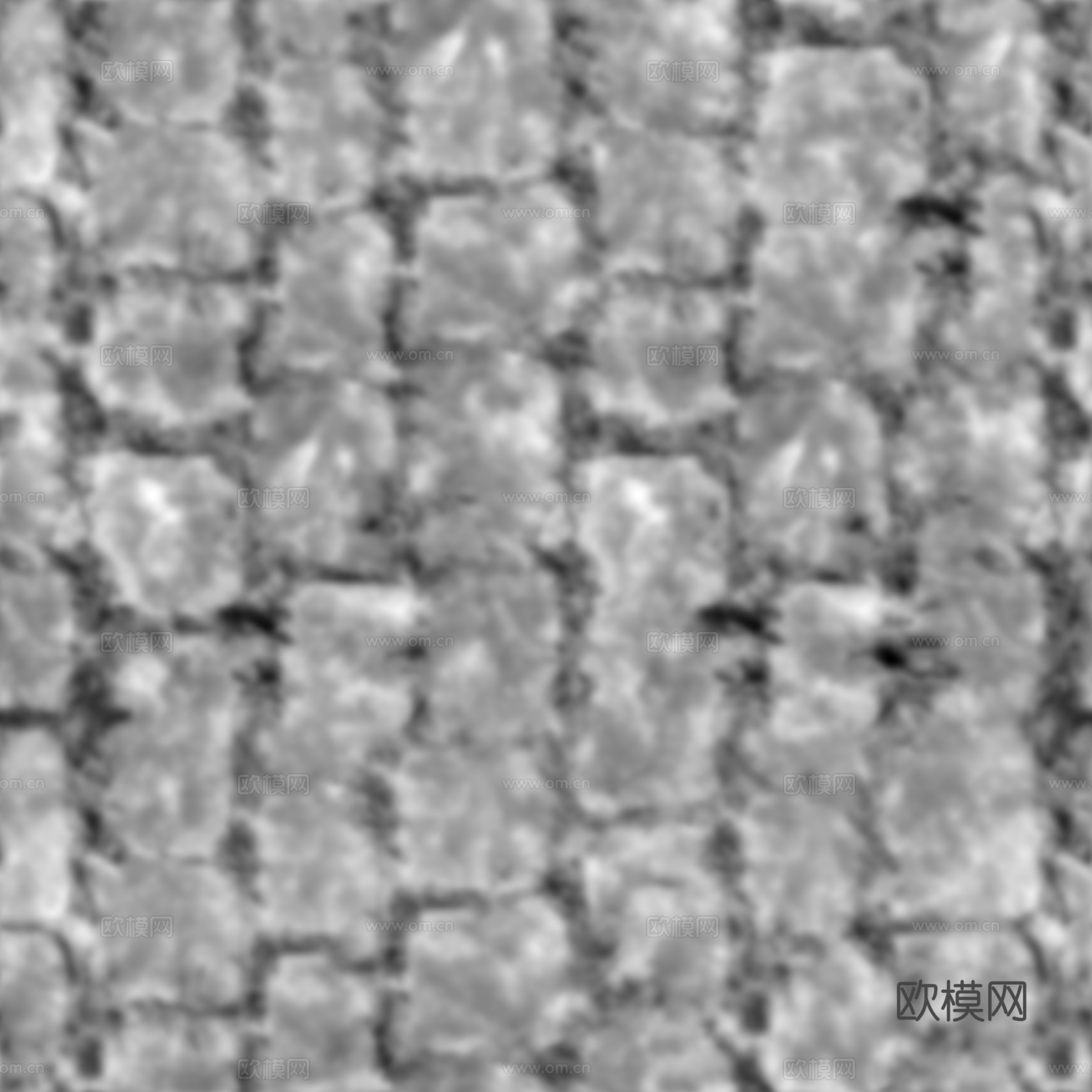 天然块石 嵌草块石 嵌草石块地砖 生态地面PBR贴图下载（渲染图4）