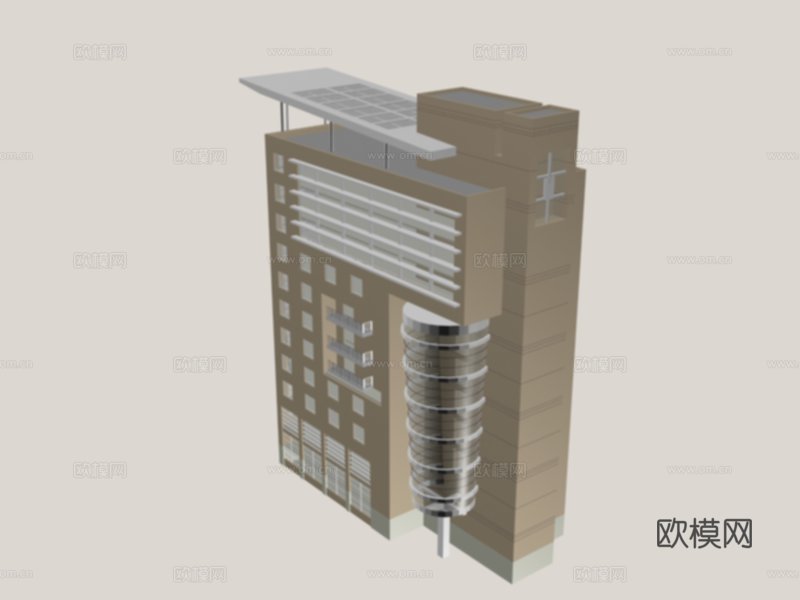 多层公建 单体建筑外观免费3d模型