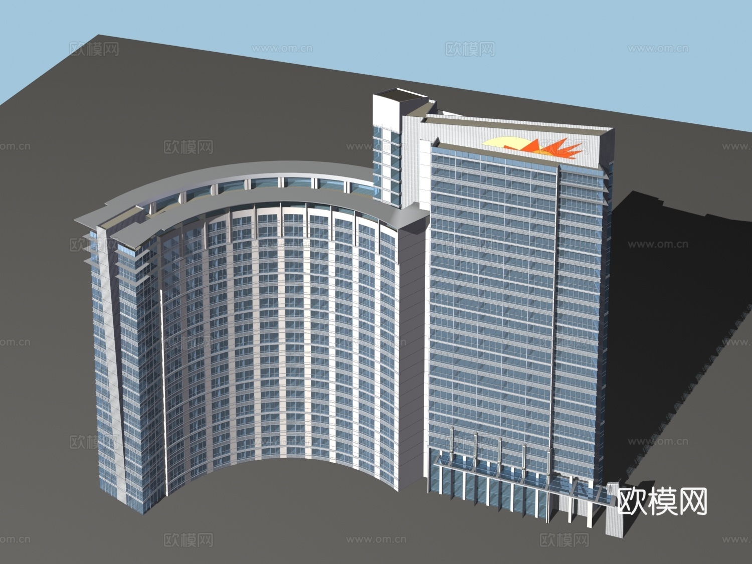 多层公建 建筑楼外观3d模型