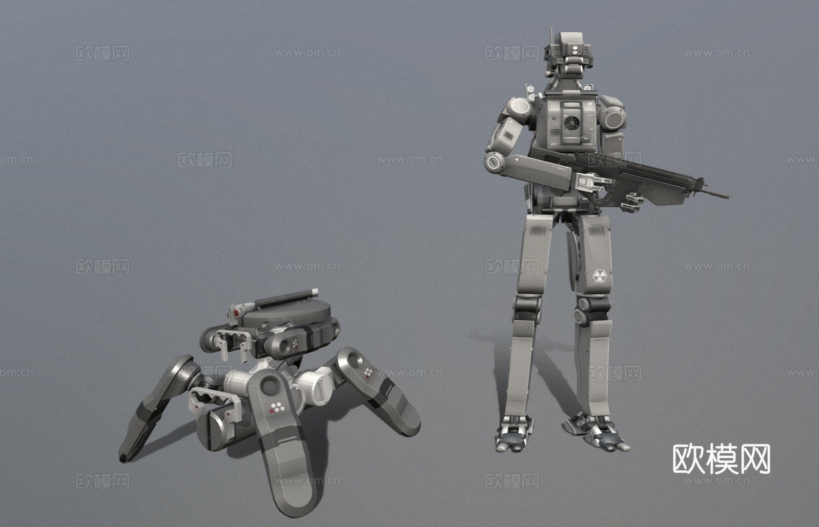 玩具机器人 仿生机器人su模型下载（渲染图2）