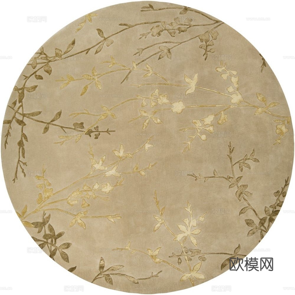 圆形花纹地毯下载