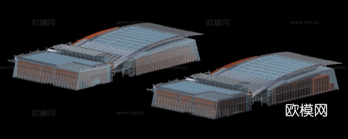 多层公建 办公楼 单体建筑免费3d模型