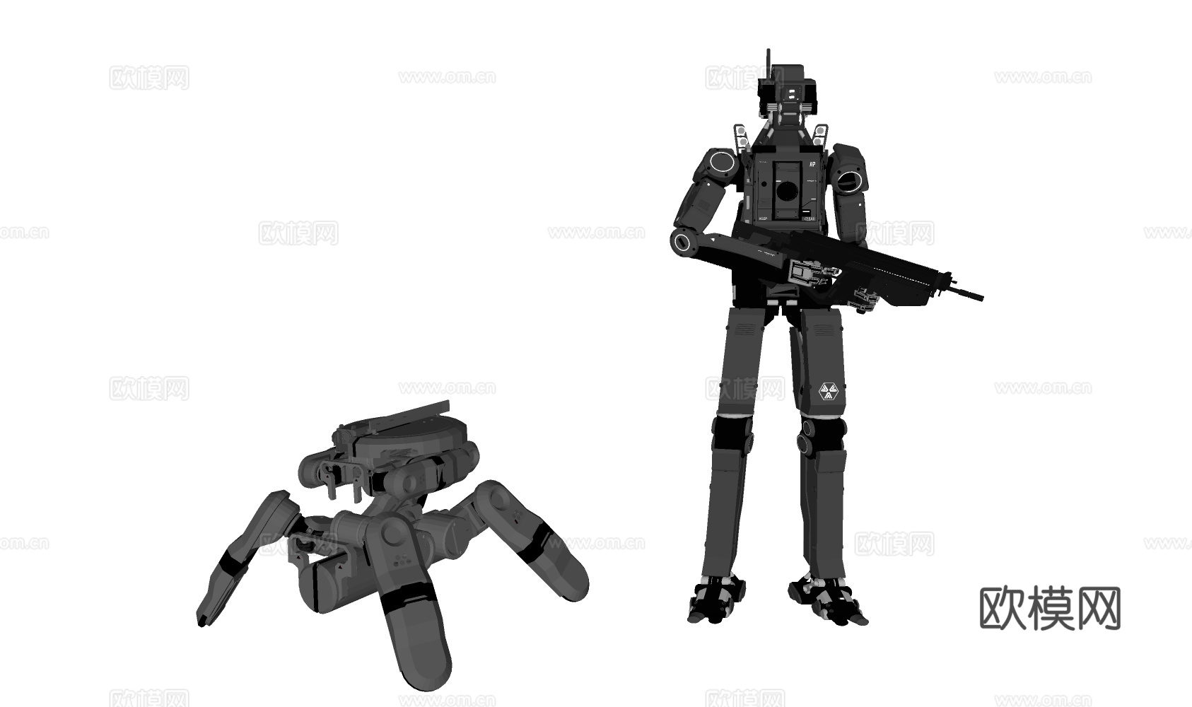 玩具机器人 仿生机器人su模型下载（渲染图1）
