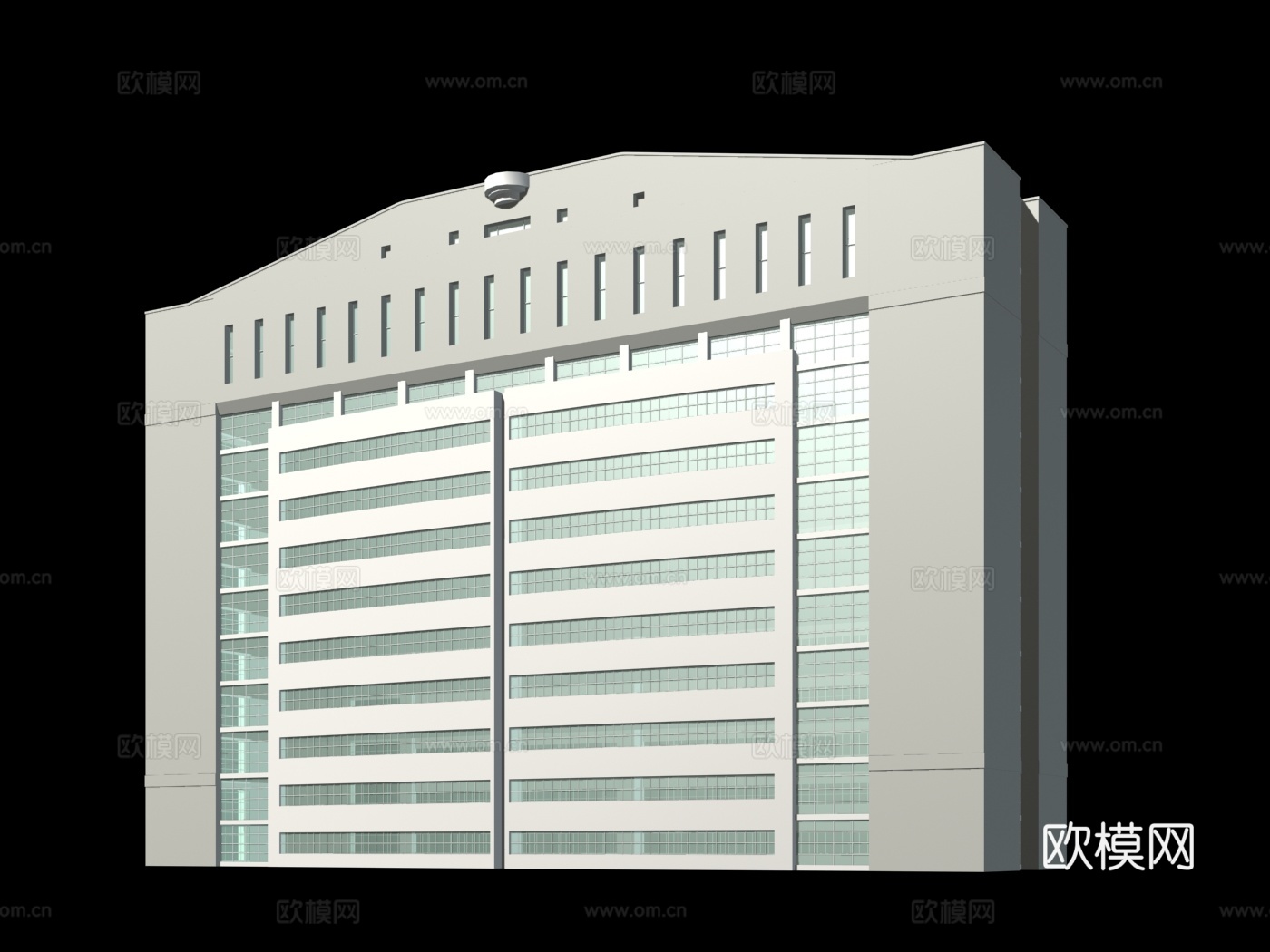 多层公建 建筑楼外观3d模型