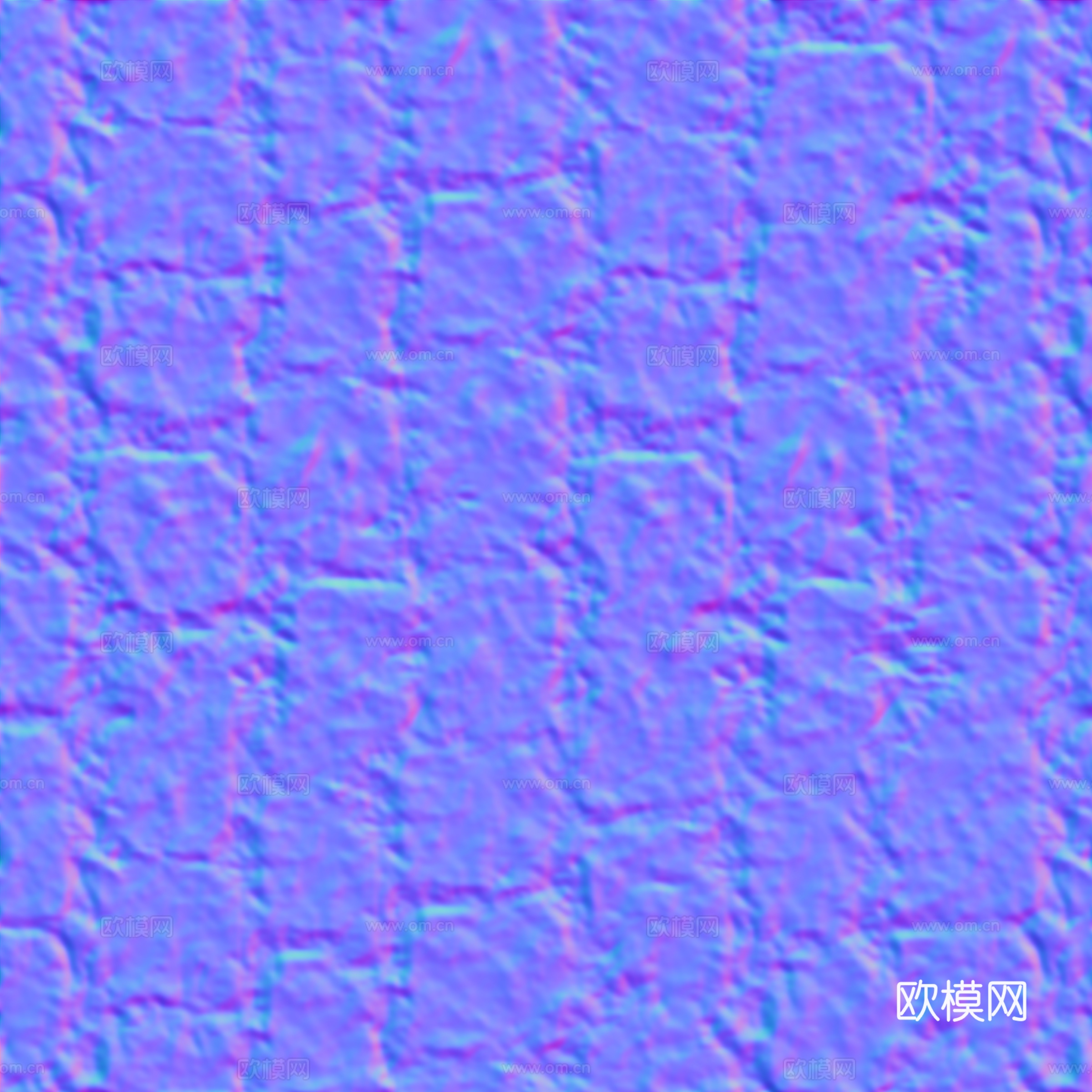 天然块石 嵌草块石 嵌草石块地砖 生态地面PBR贴图下载（渲染图3）