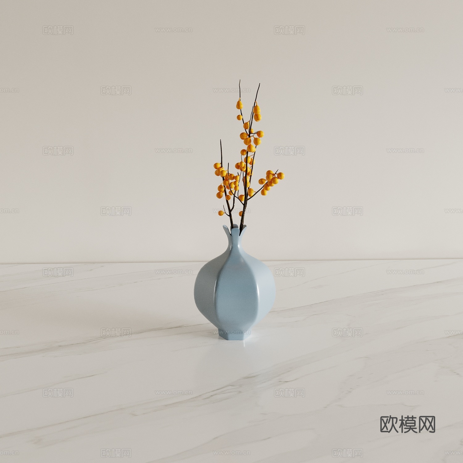 花瓶 花艺 花卉 插花3d模型