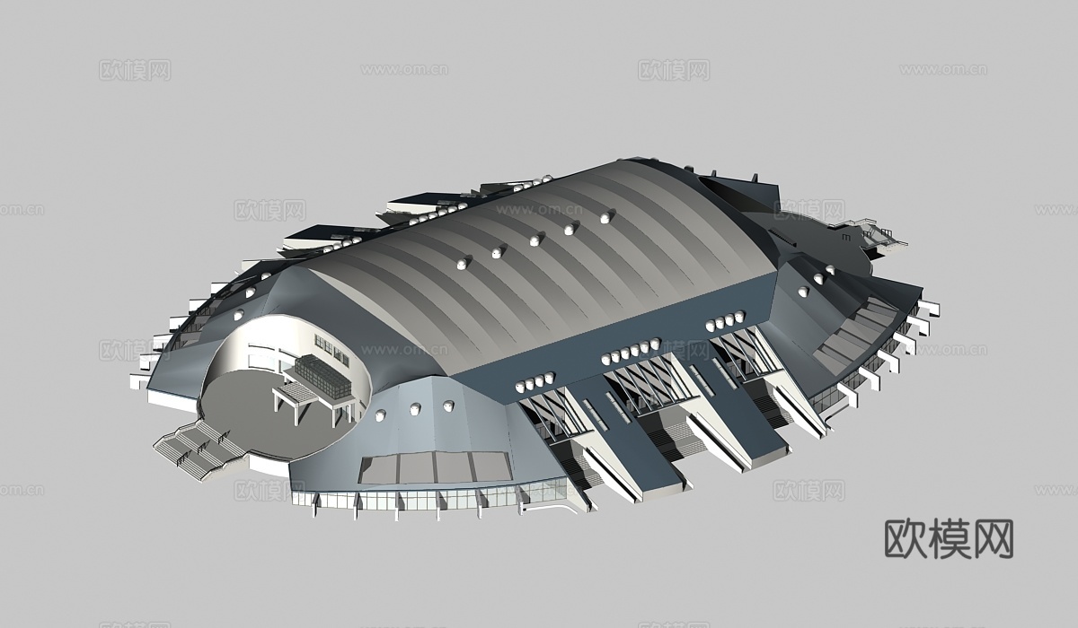 体育场馆鸟瞰免费3d模型